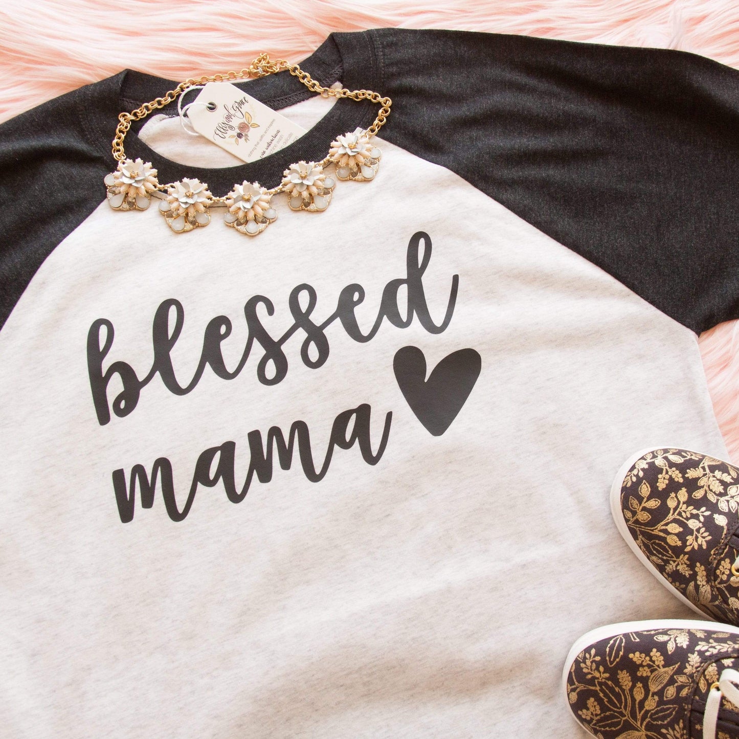 Blessed Mama Raglan
