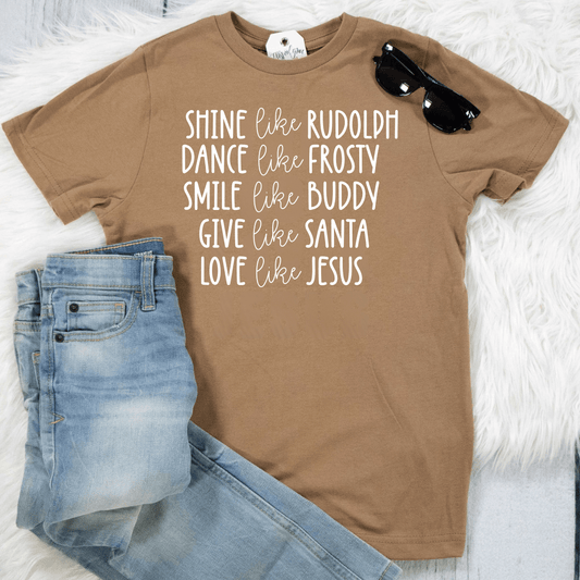 Shine Like Rudolph Unisex Youth Shirt