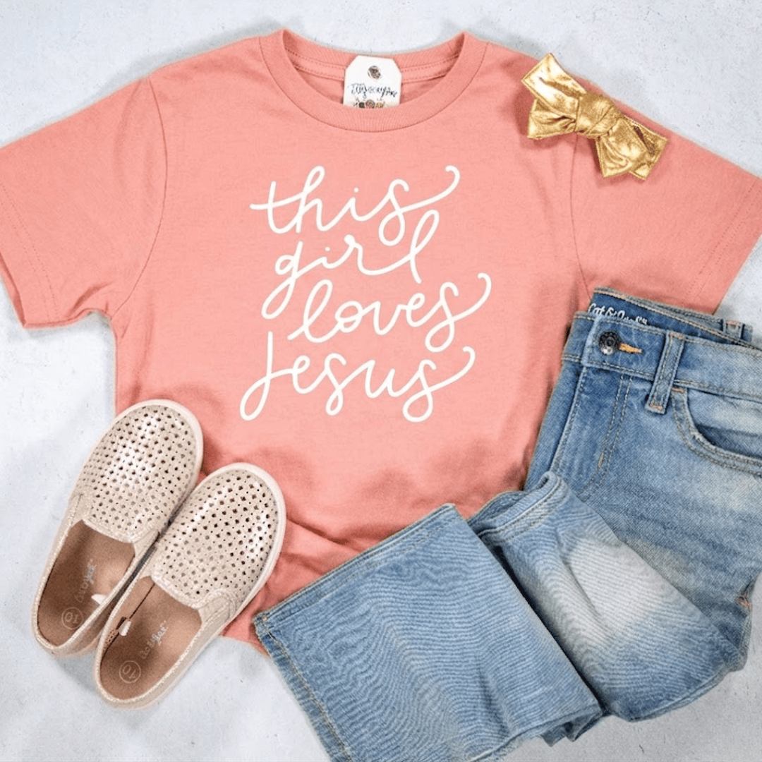 This Girl Loves Jesus Unisex Youth Shirt