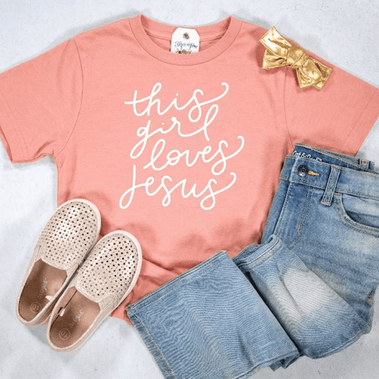 This Girl Loves Jesus Unisex Youth Shirt