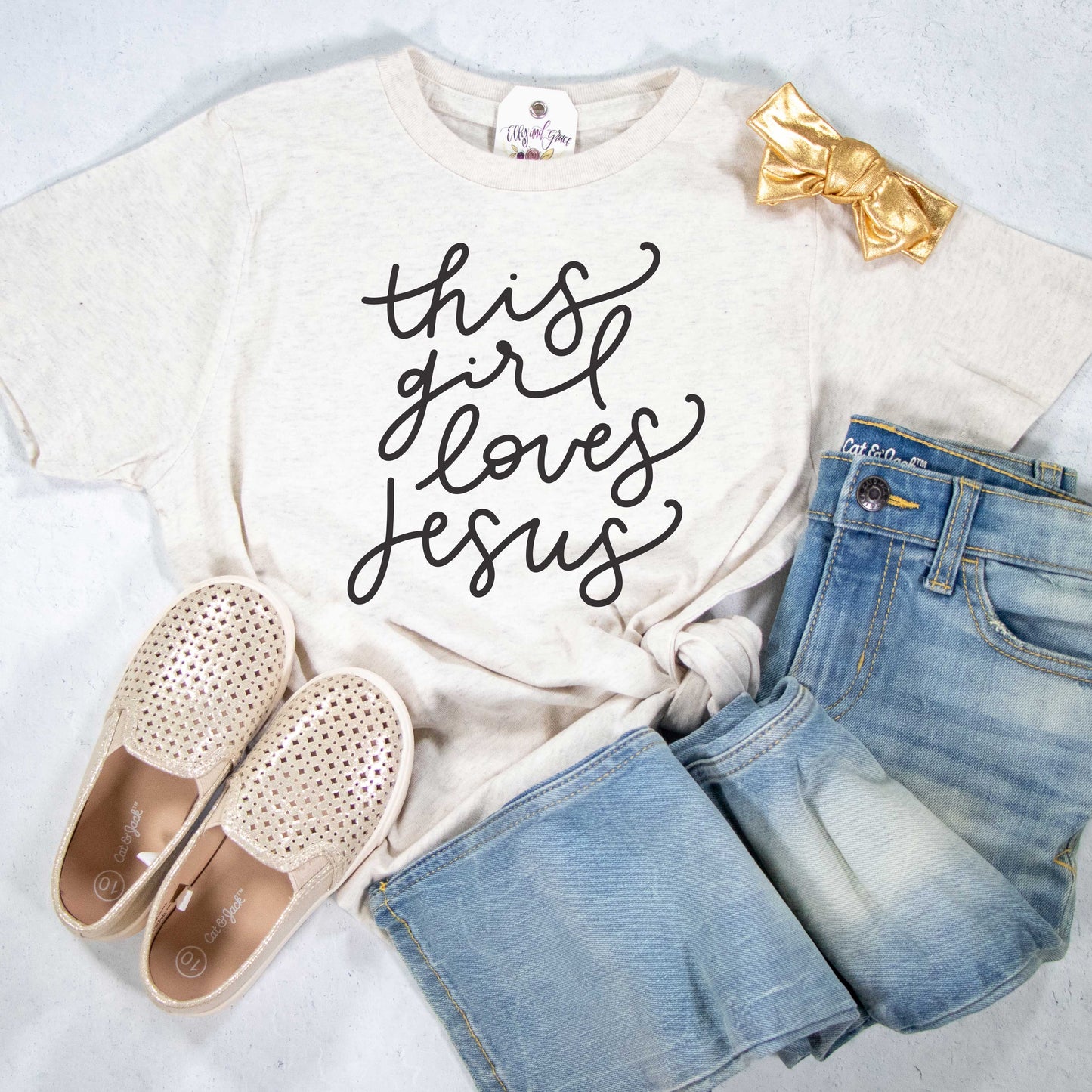 This Girl Loves Jesus Unisex Youth Shirt