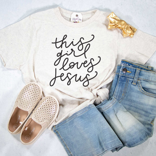 This Girl Loves Jesus Unisex Youth Shirt
