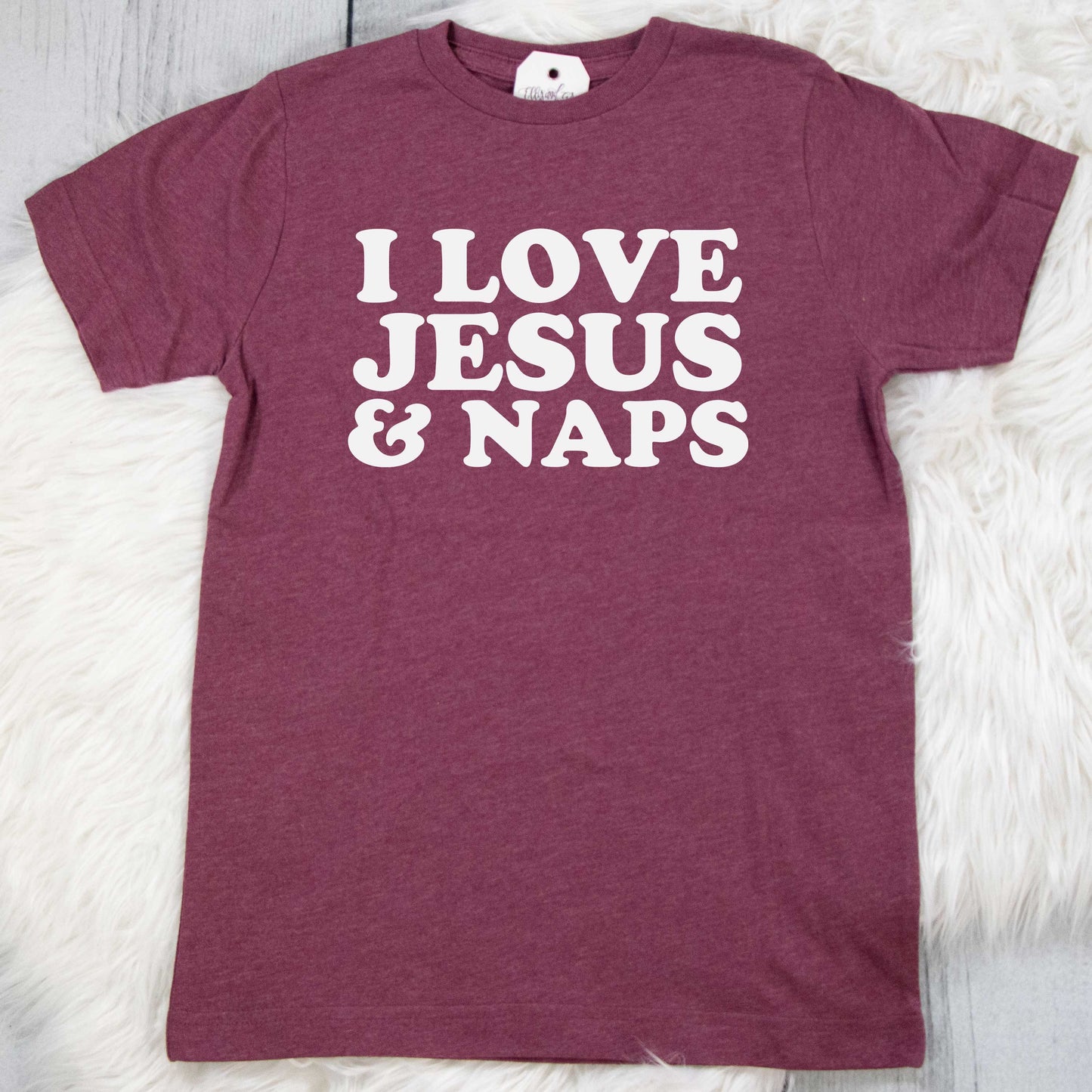 I Love Jesus and Naps Retro Unisex Youth Shirt