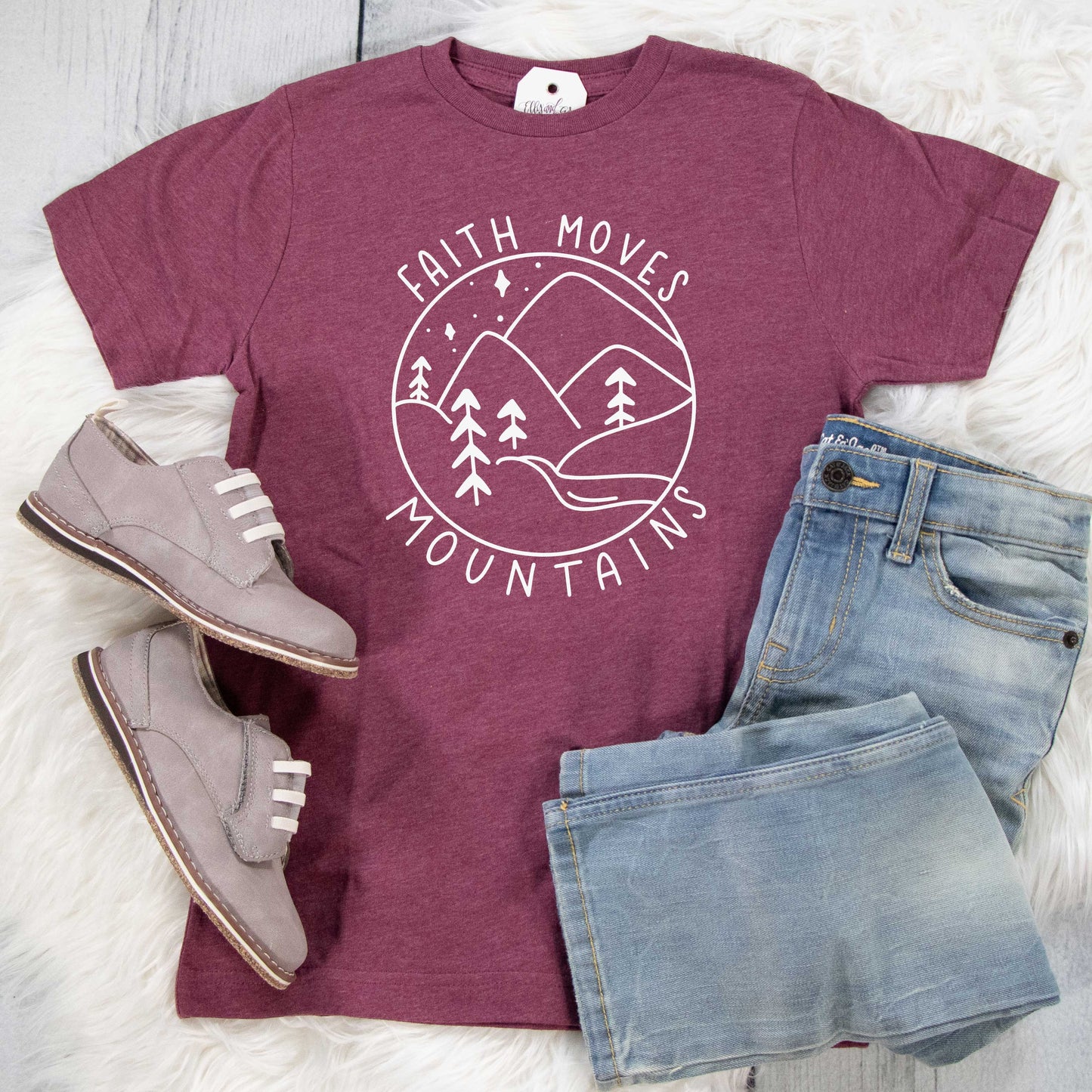 Faith Moves Mountains Unisex Youth Shirt