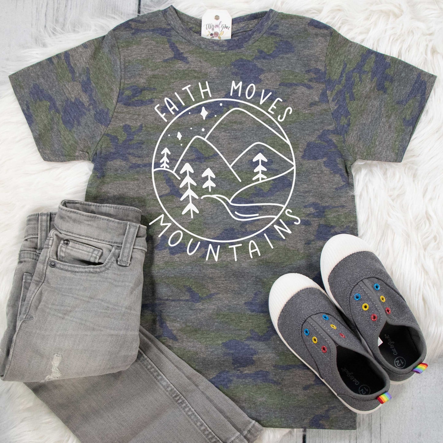 Faith Moves Mountains Unisex Youth Shirt