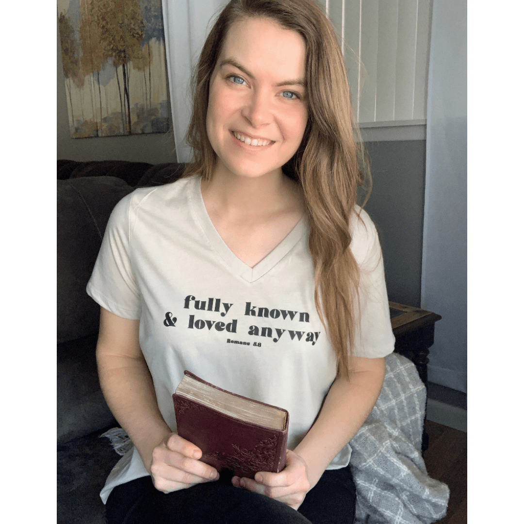 Fully Known & Loved Anyway Relaxed Ladies Vneck