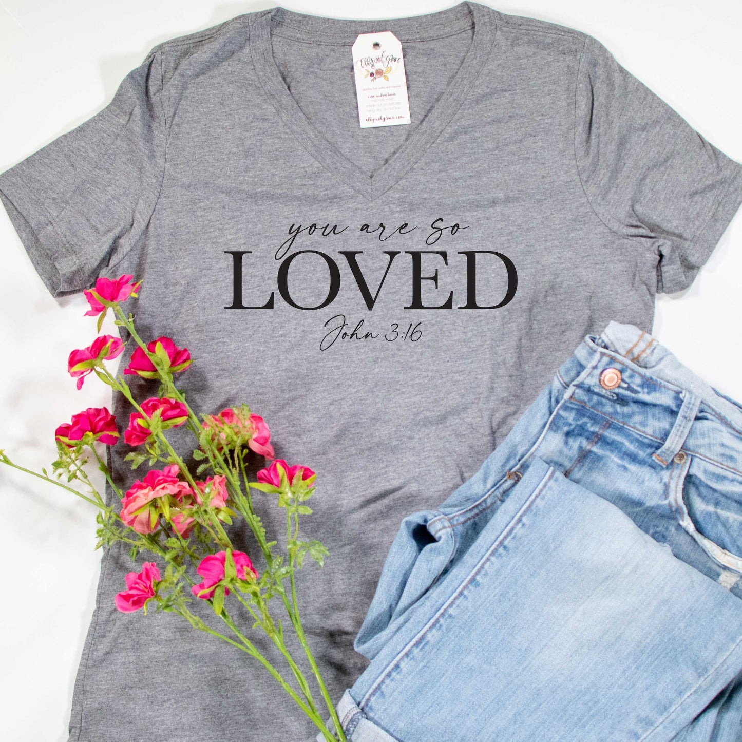 You are So Loved Relaxed Ladies Vneck