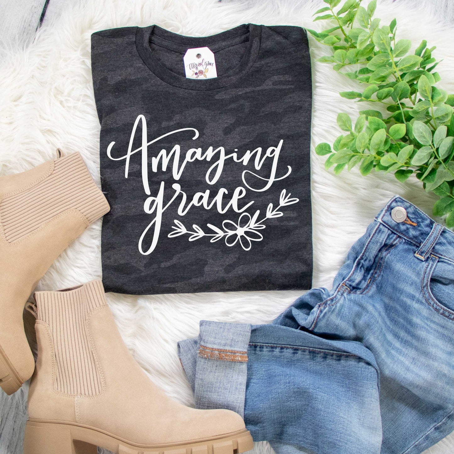 Amazing Grace Camo Unisex Tee