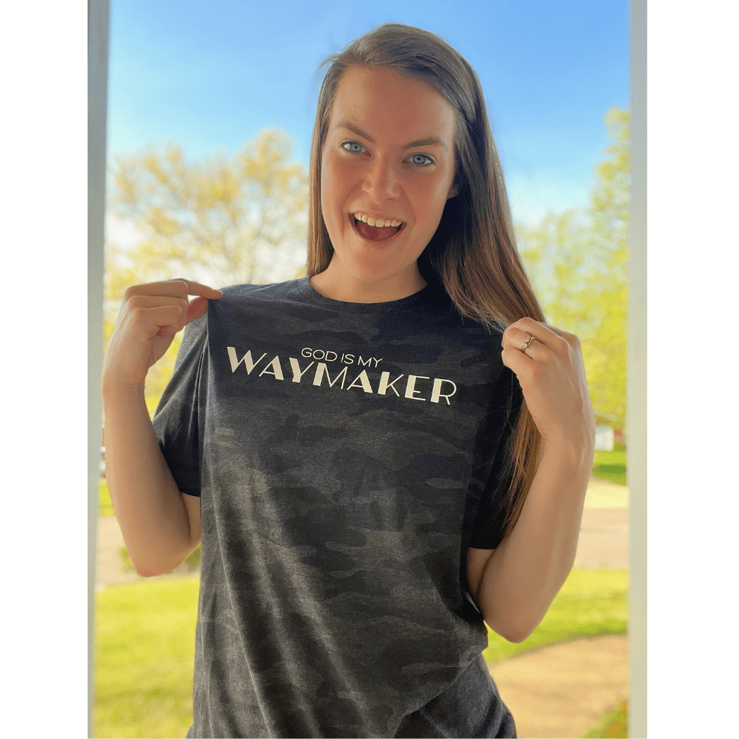 God is My Way Maker Camo Unisex Tee