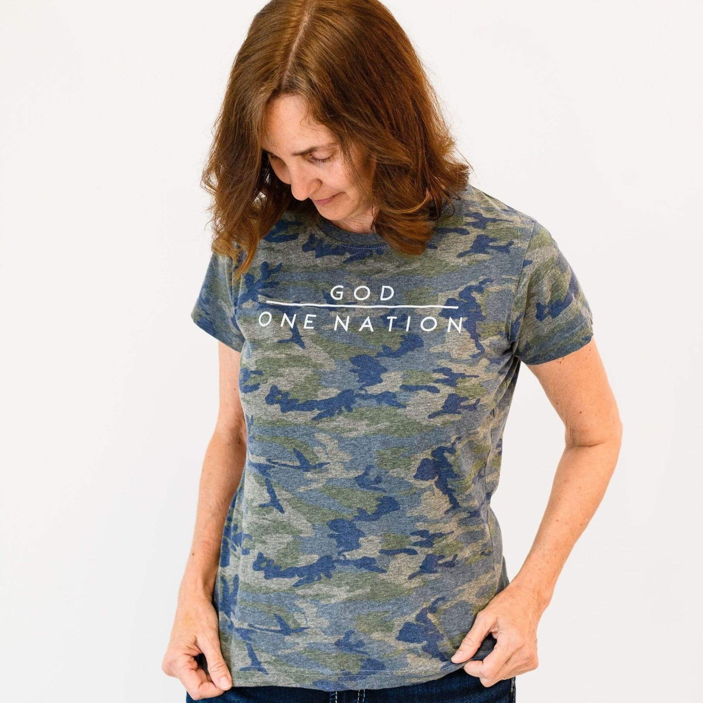 One Nation Under God Camo Unisex Tee