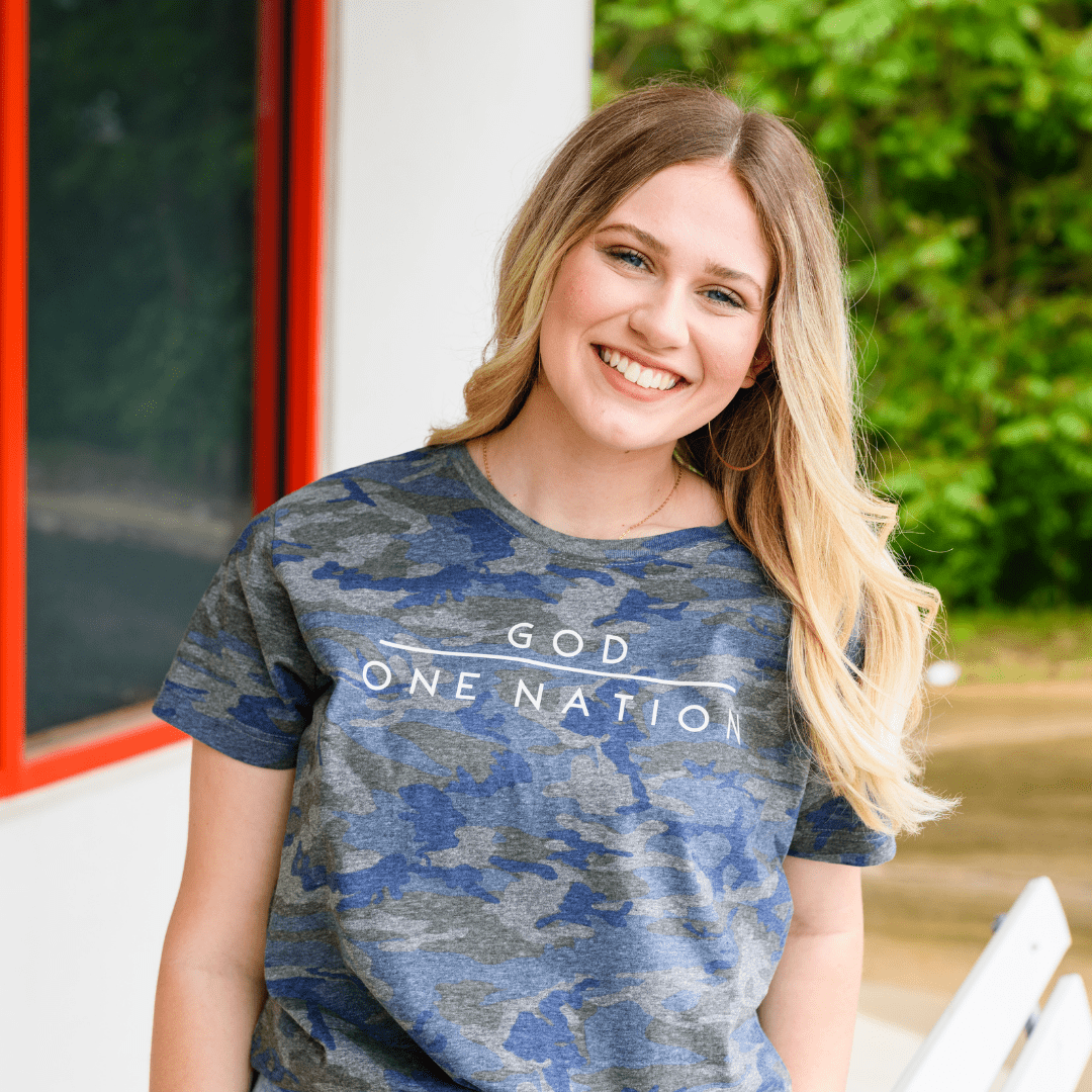 One Nation Under God Camo Unisex Tee