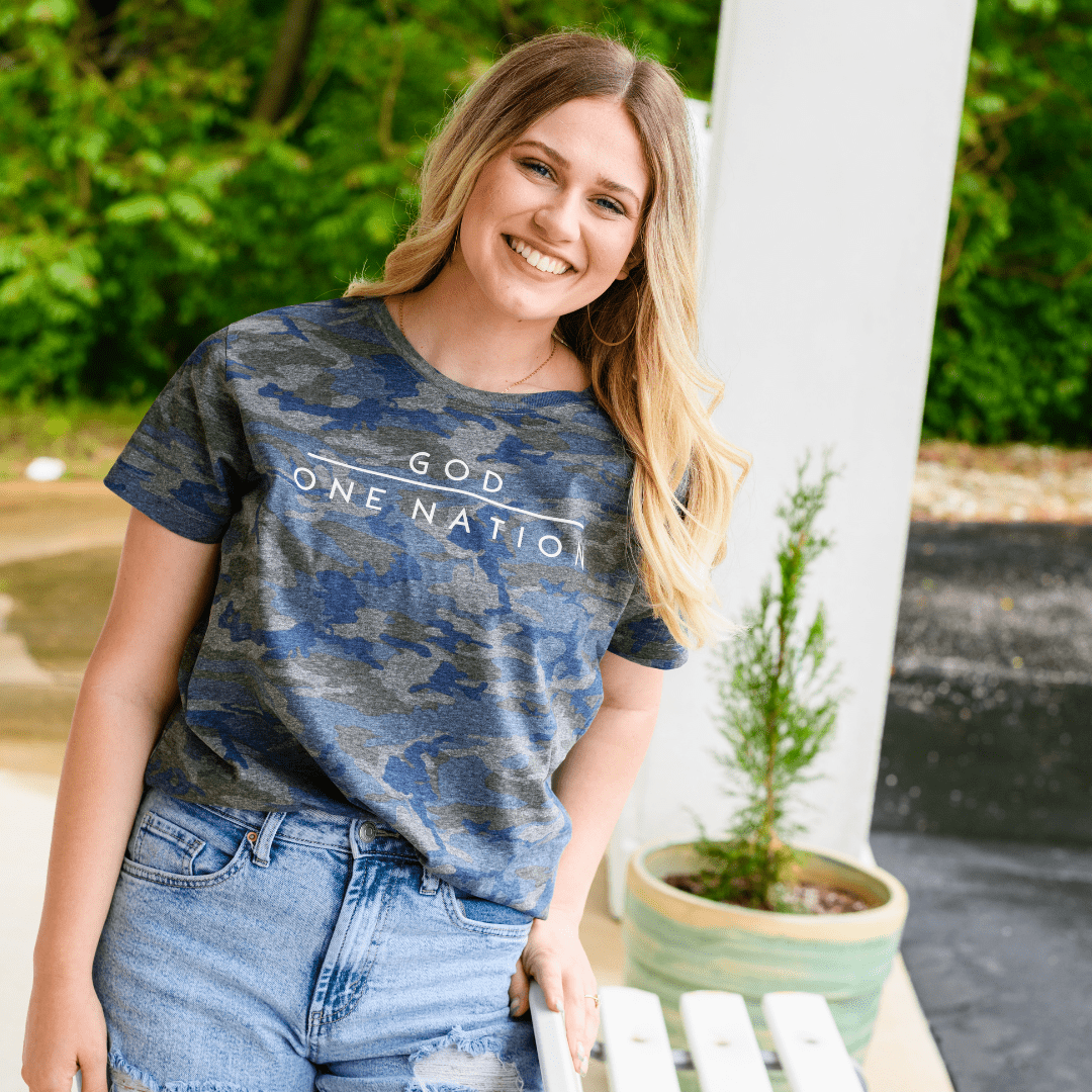 One Nation Under God Camo Unisex Tee