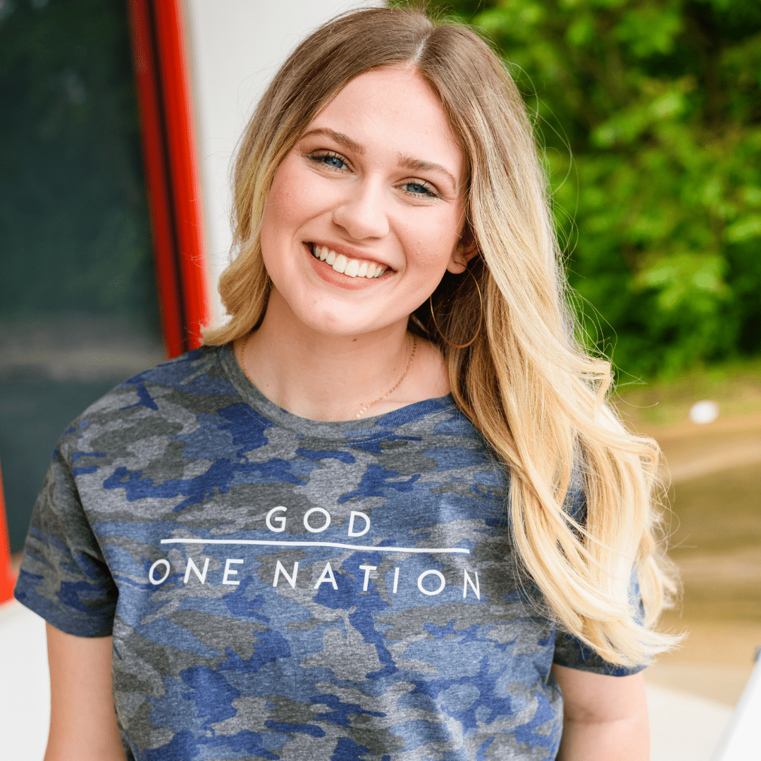 One Nation Under God Camo Unisex Tee