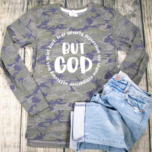 But God Camo Crew Longsleeve