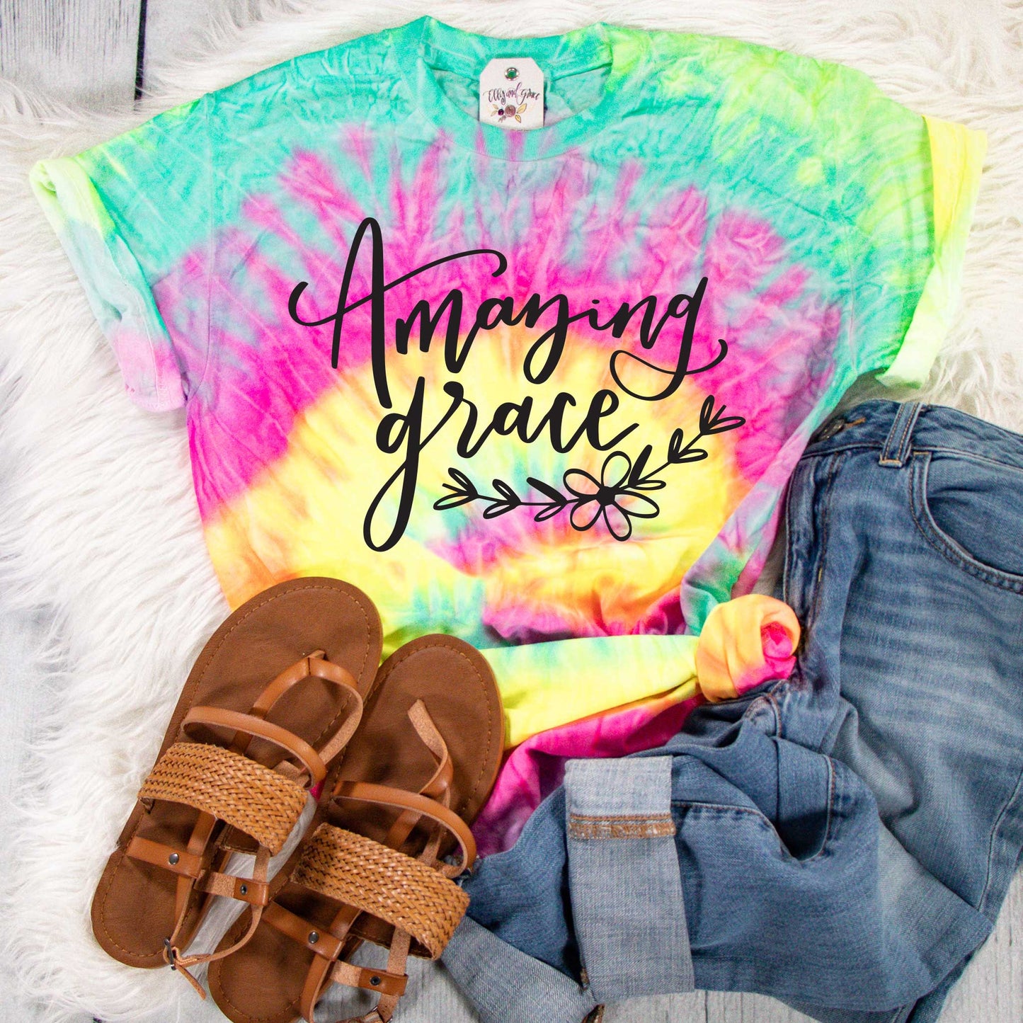 Amazing Grace Tie Dye Unisex Shirt