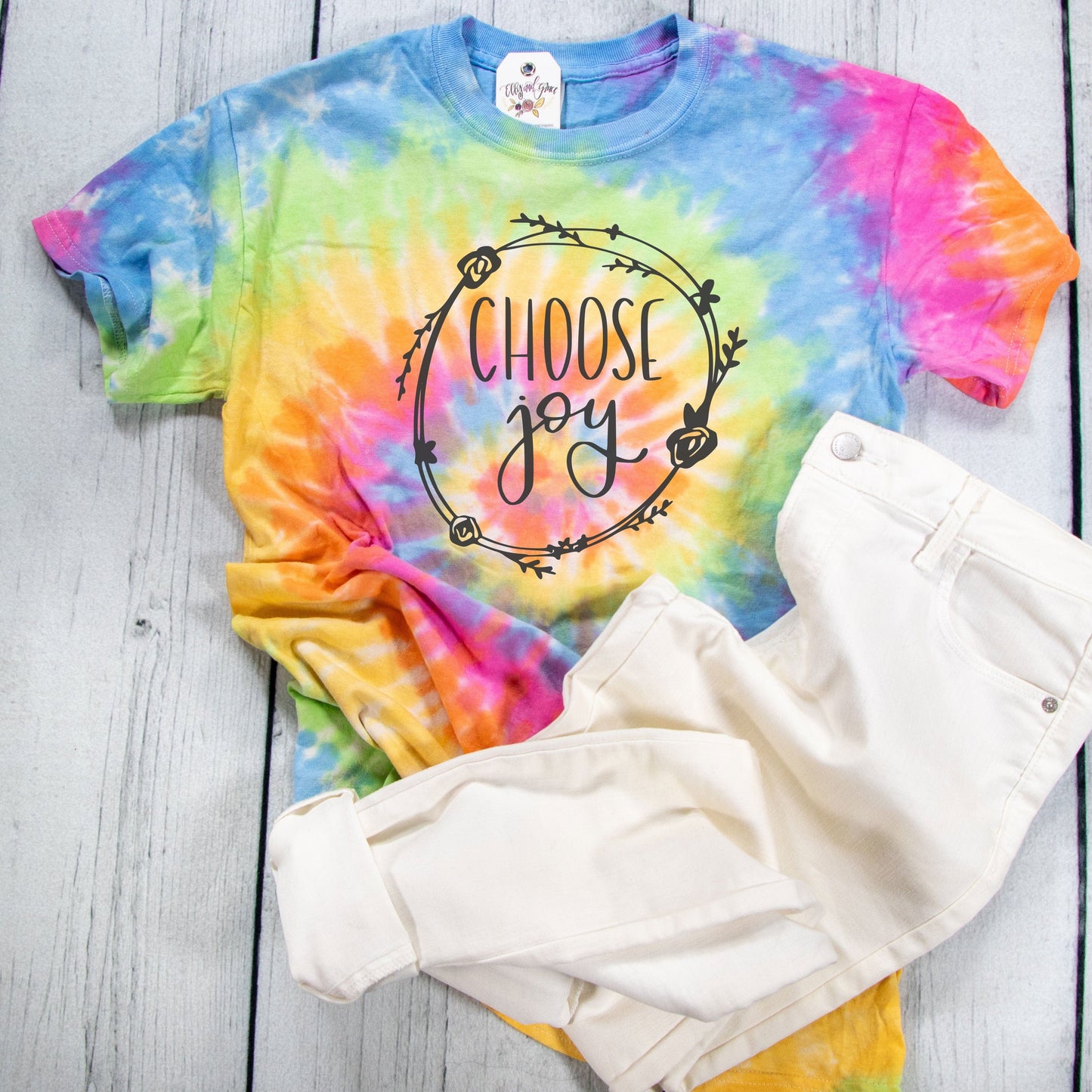 Choose Joy Tie Dye Unisex Shirt