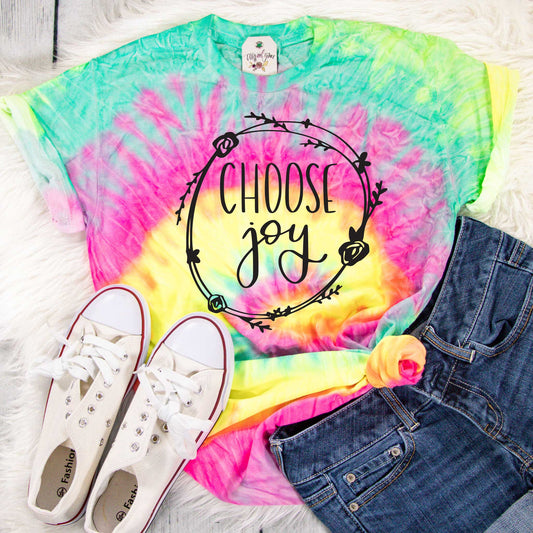 Choose Joy Tie Dye Unisex Shirt