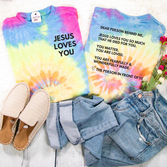 Dear Person Behind Me Tie Dye Unisex Shirt