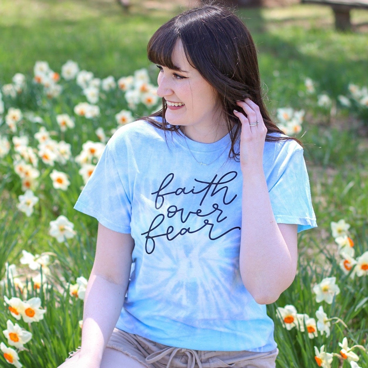 Faith Over Fear Tie Dye Unisex Shirt
