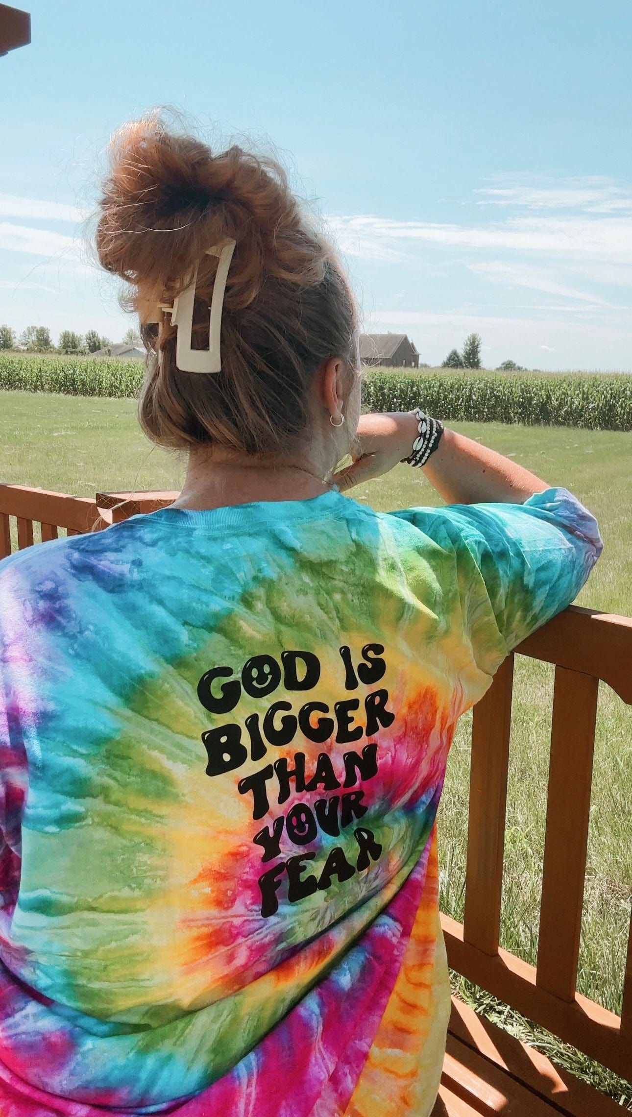God Is Bigger Than Your Fear Tie Dye Unisex Shirt