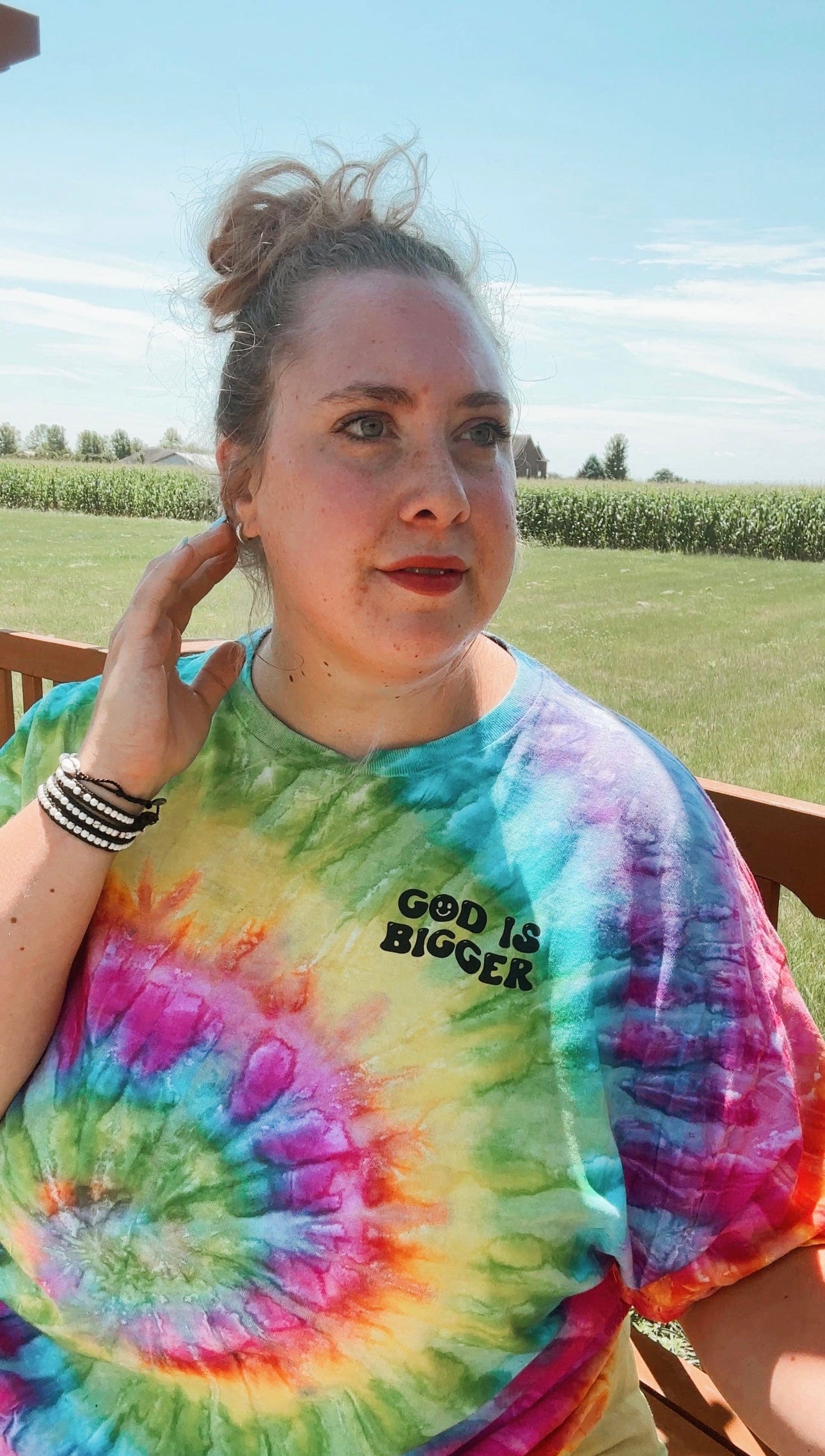 God Is Bigger Than Your Fear Tie Dye Unisex Shirt