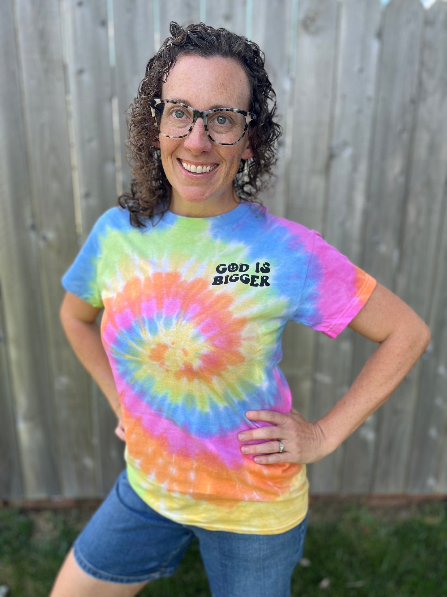 God Is Bigger Than Your Fear Tie Dye Unisex Shirt