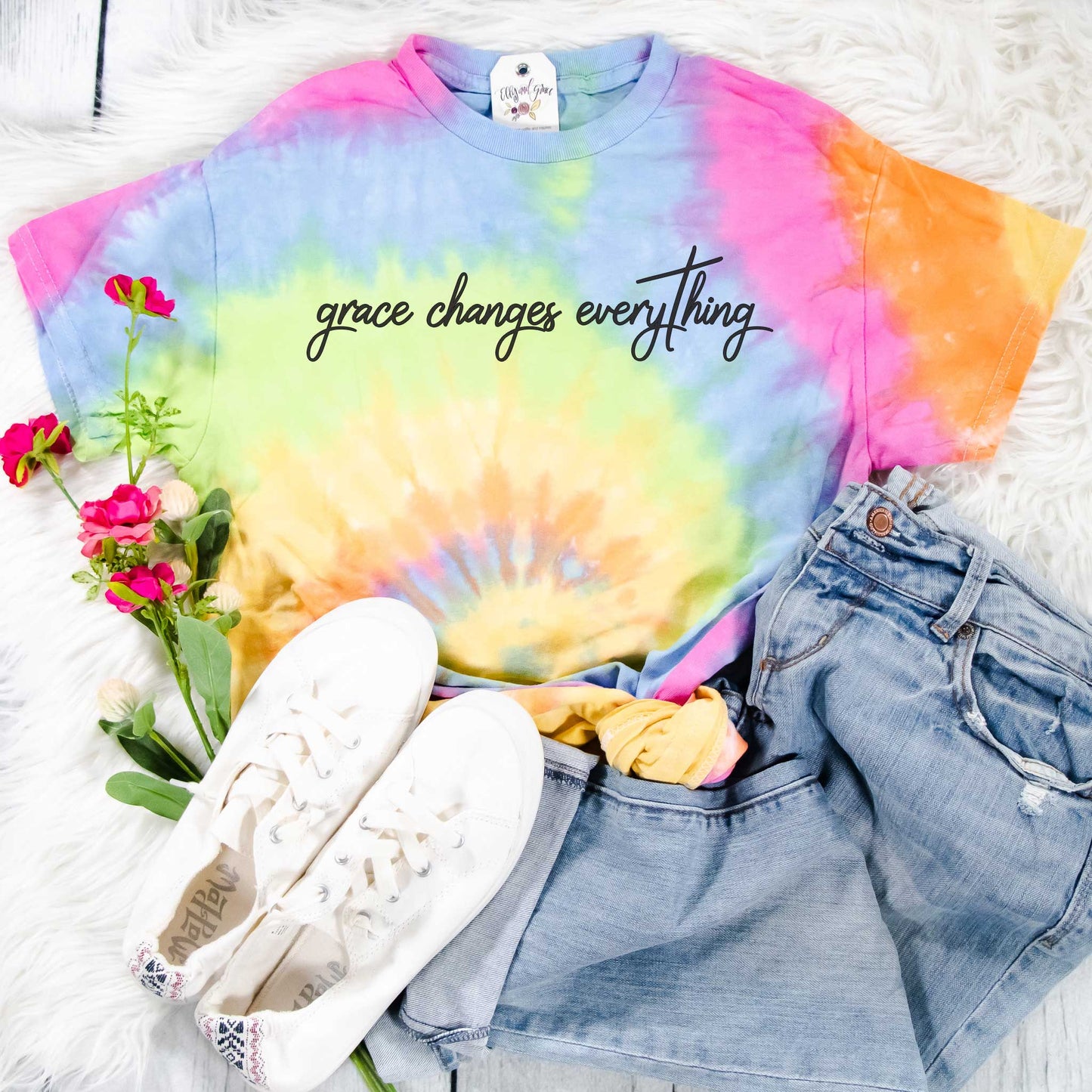Grace Changes Everything Tie Dye Unisex Shirt
