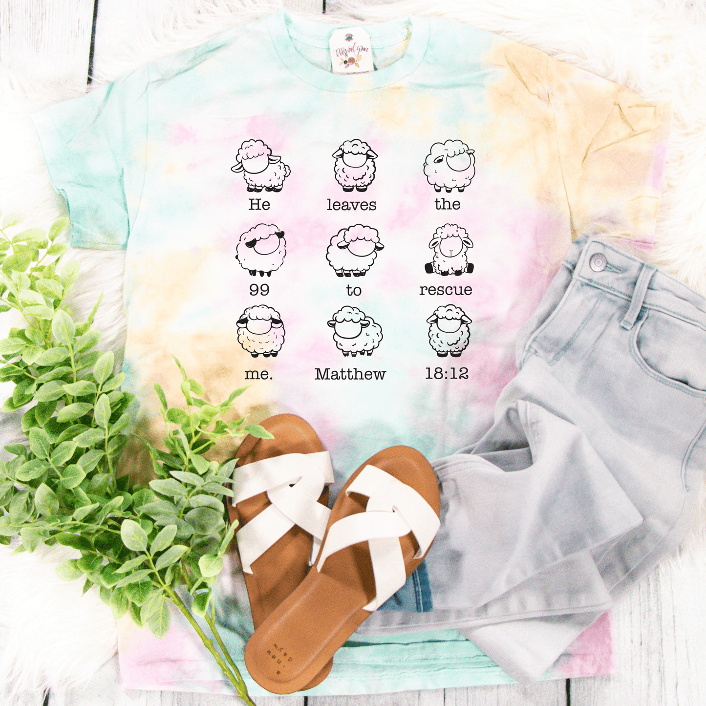 He Leaves The 99 Sheep Tie Dye Unisex Shirt