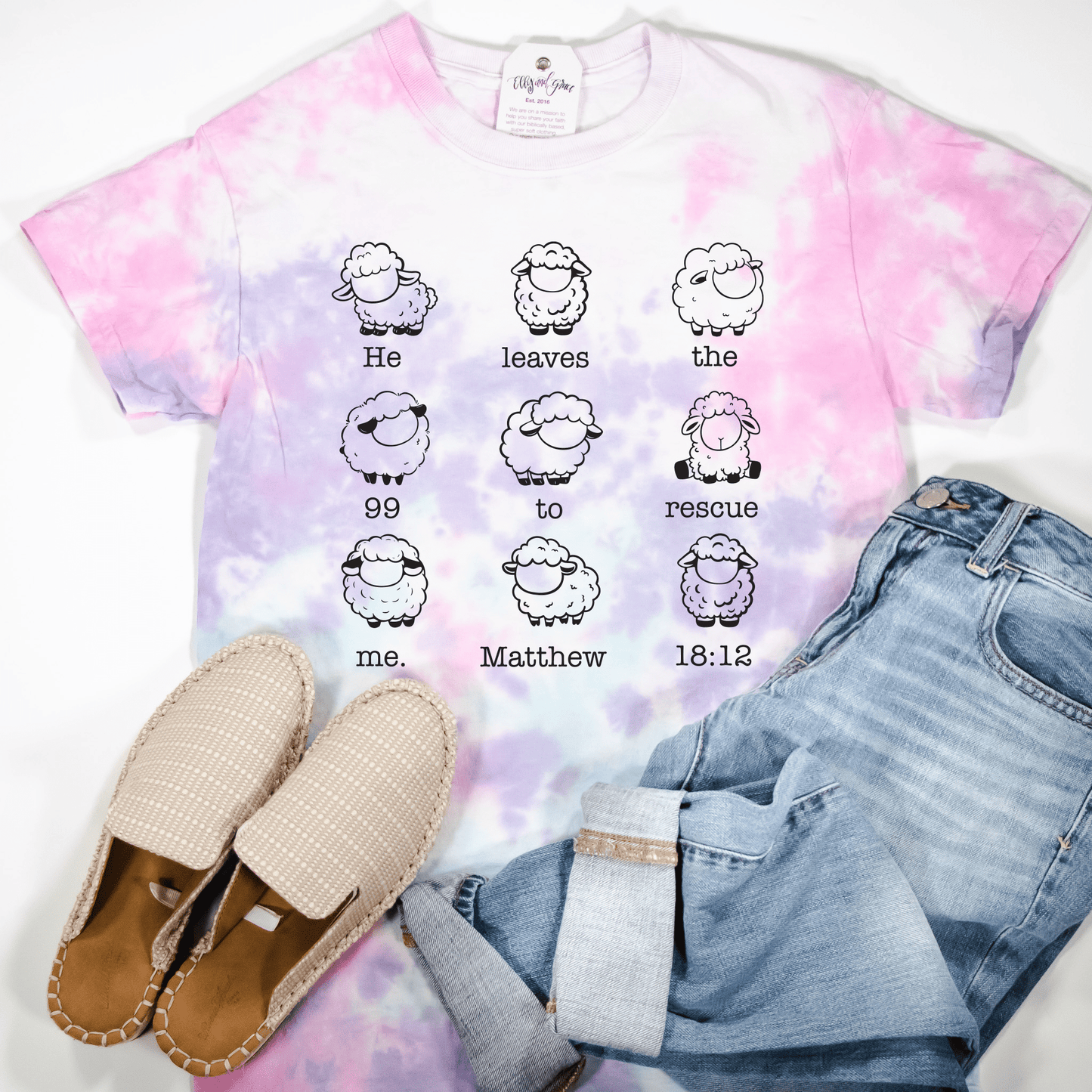 He Leaves The 99 Sheep Tie Dye Unisex Shirt