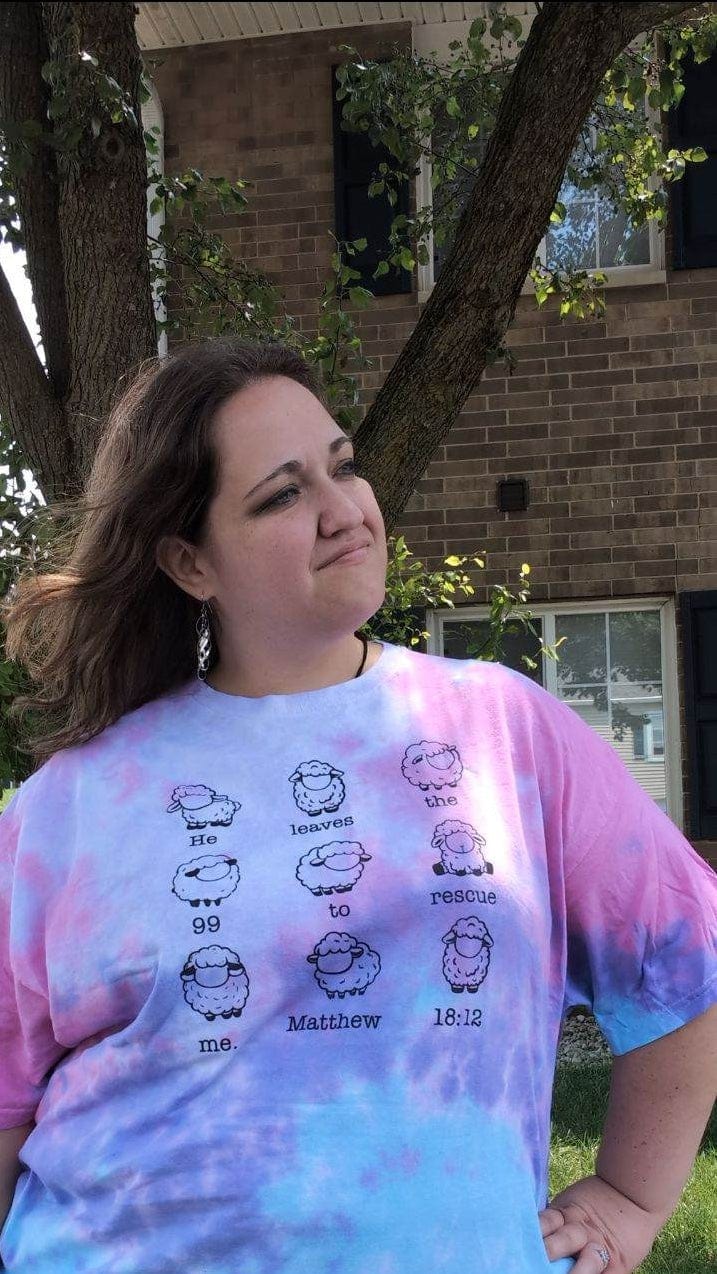 He Leaves The 99 Sheep Tie Dye Unisex Shirt
