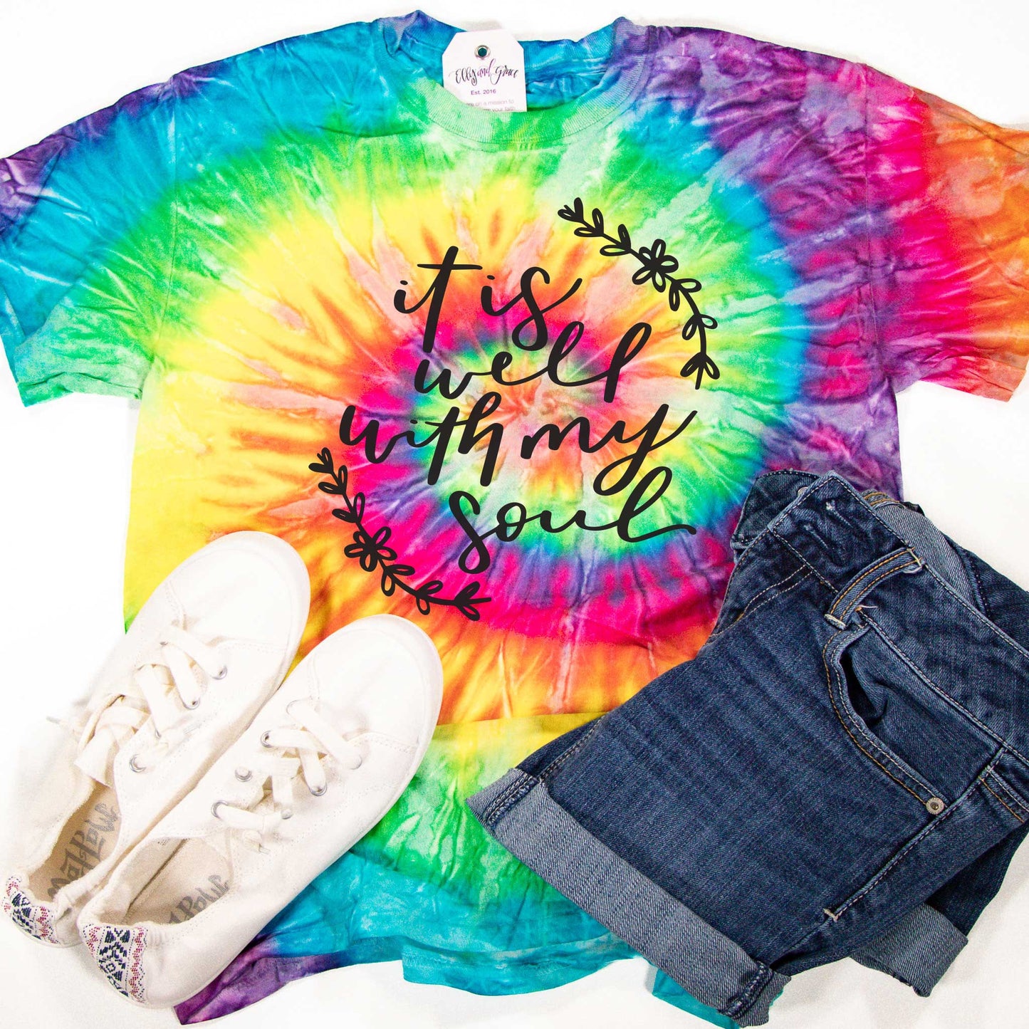It Is Well With My Soul Tie Dye Unisex Shirt