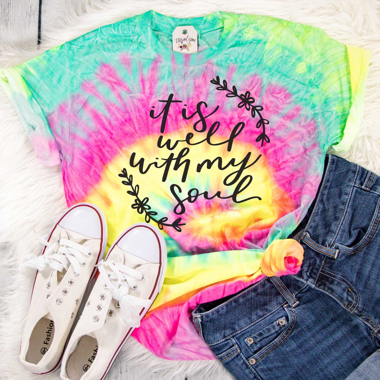 It Is Well With My Soul Tie Dye Unisex Shirt