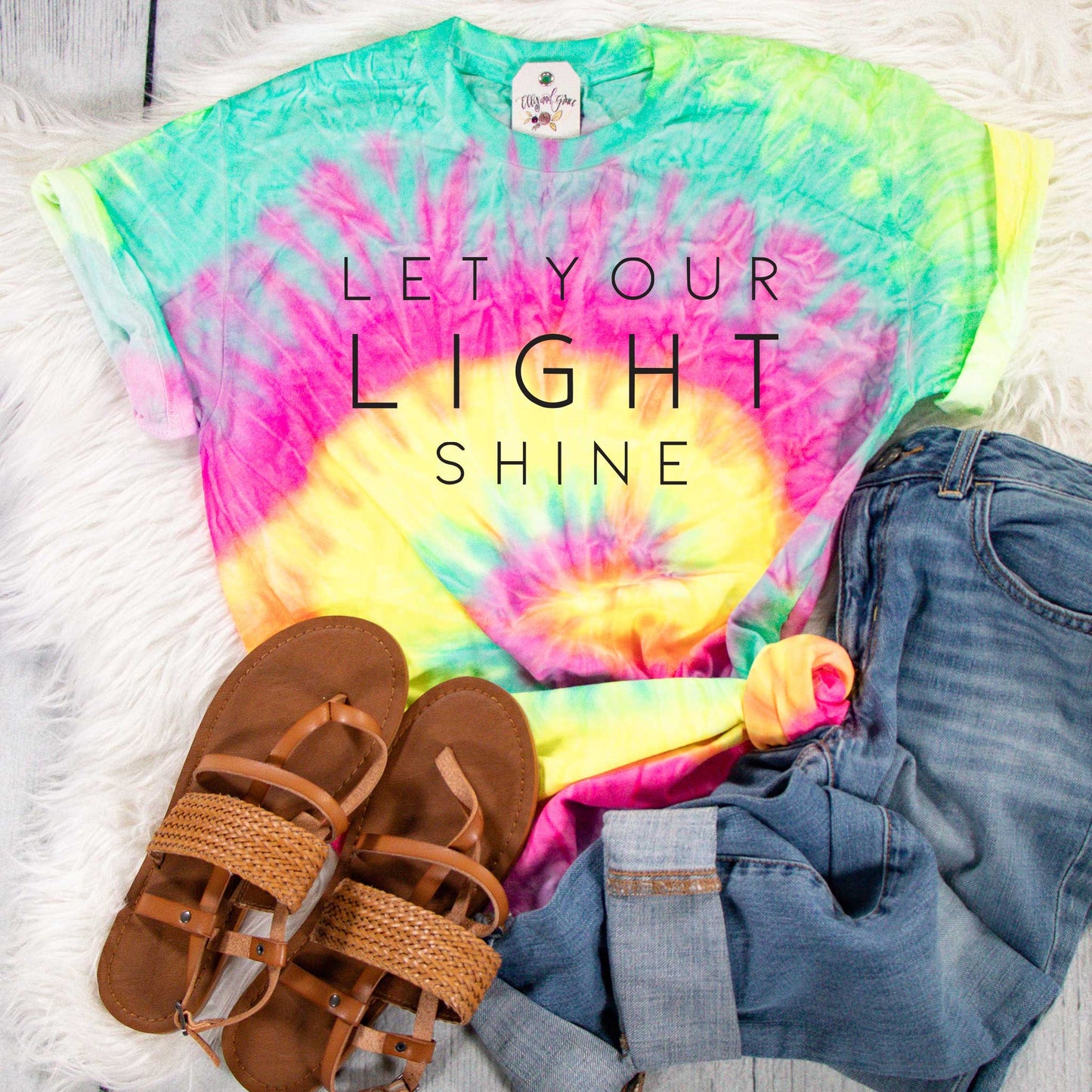 Let Your Light Shine Tie Dye Unisex Shirt