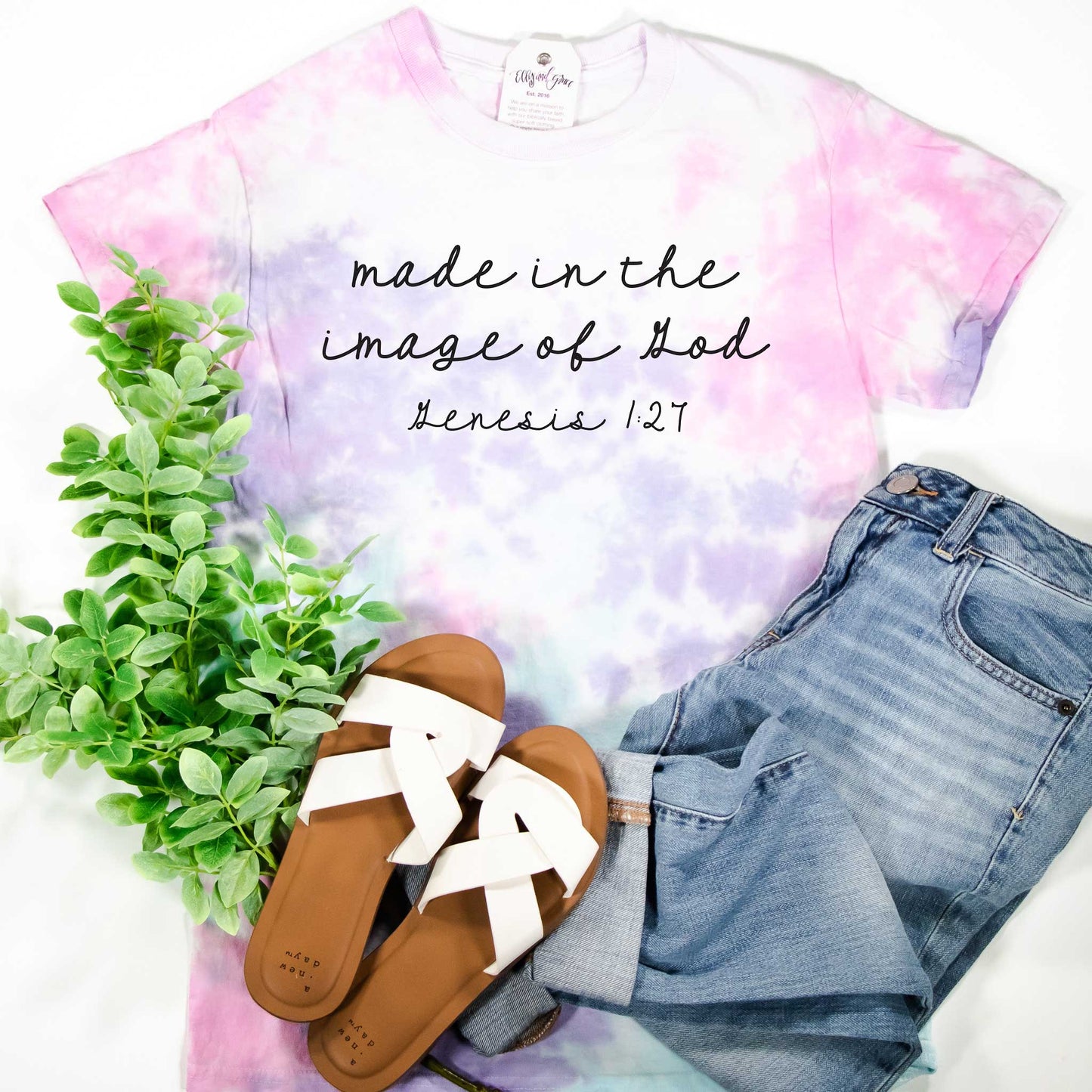 Made in the Image of God Tie Dye Unisex Shirt