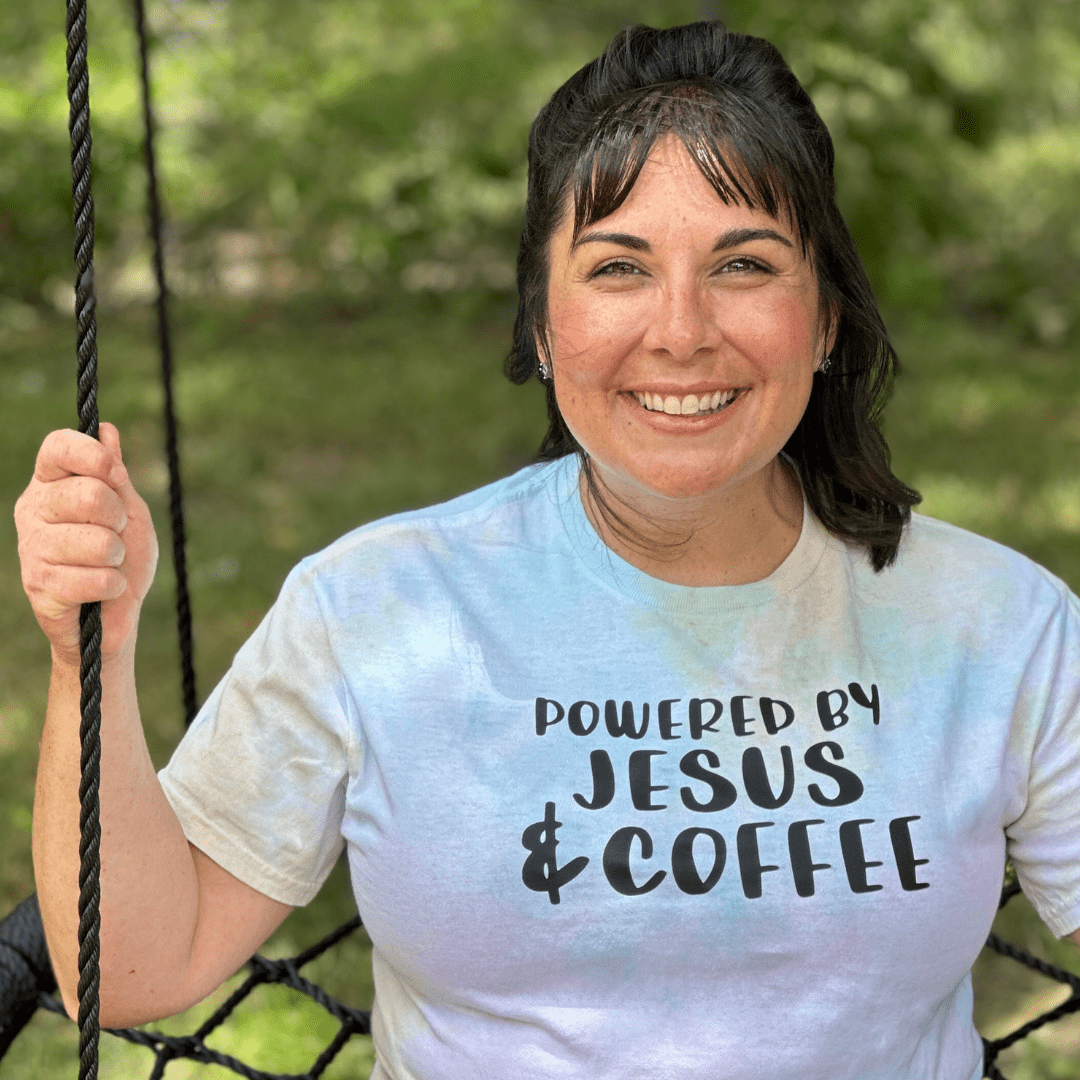 Powered by Jesus and Coffee Tie Dye Unisex Shirt