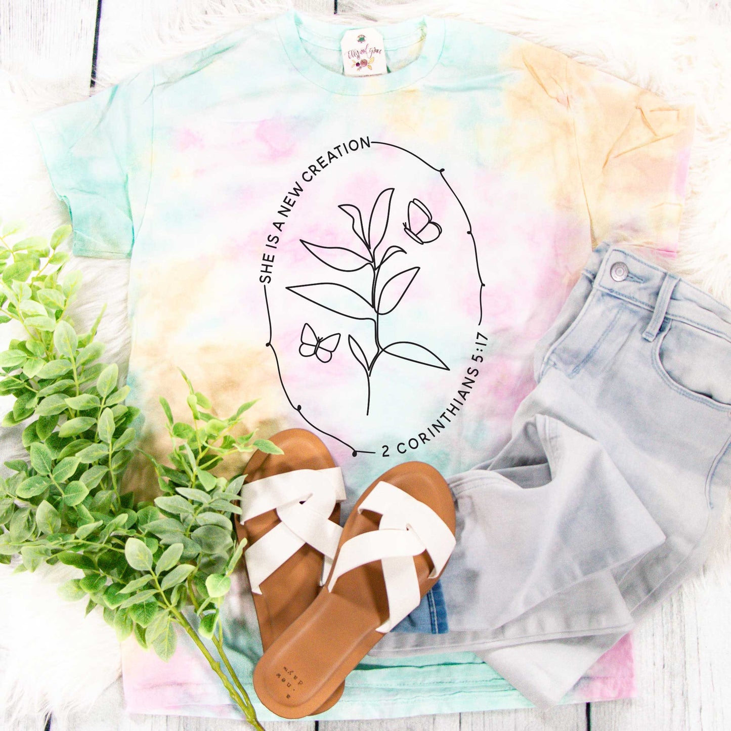 She is a New Creation Tie Dye Unisex Shirt