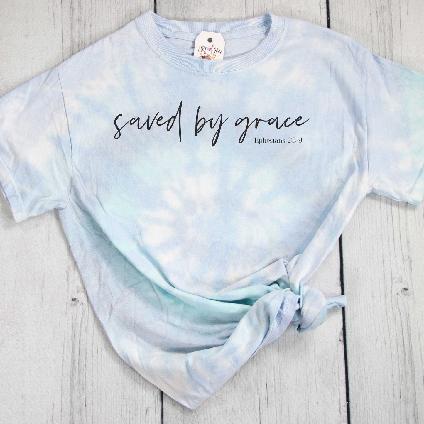 Saved by Grace Tie Dye Unisex Shirt