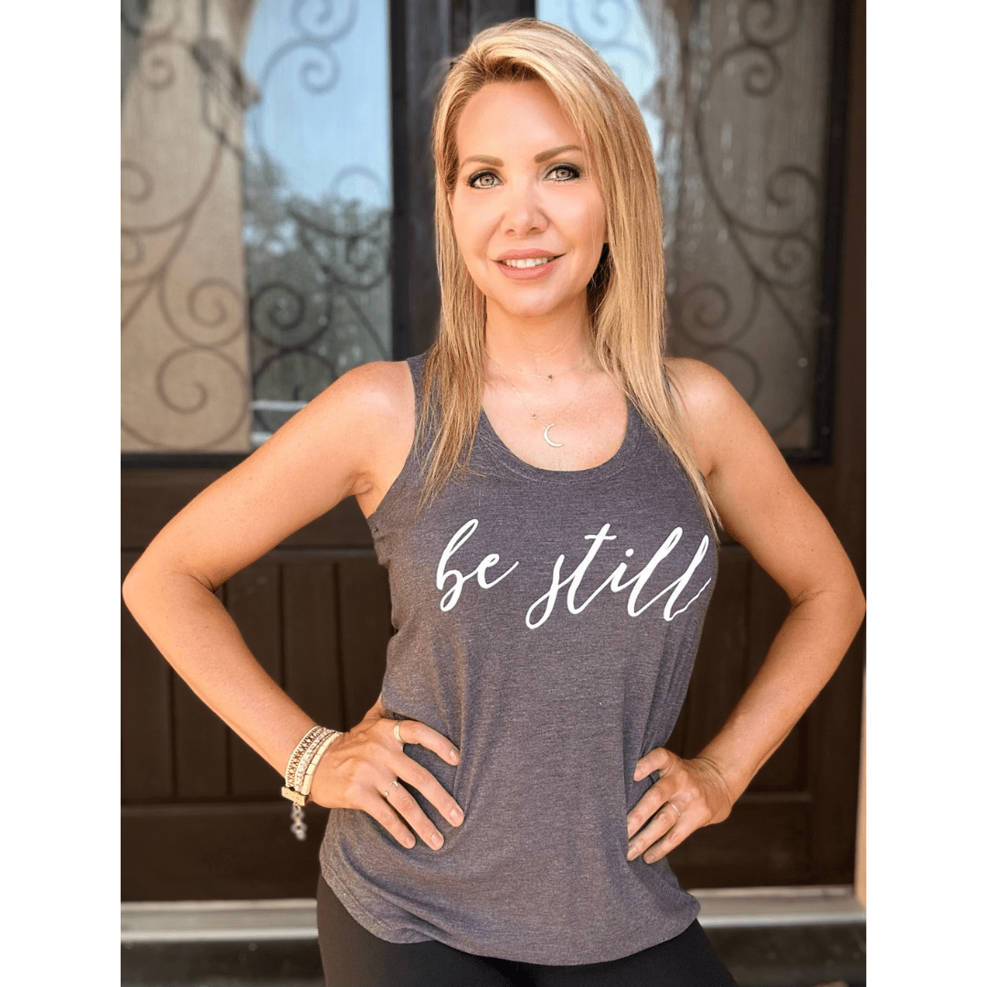 Be Still Racerback Tank