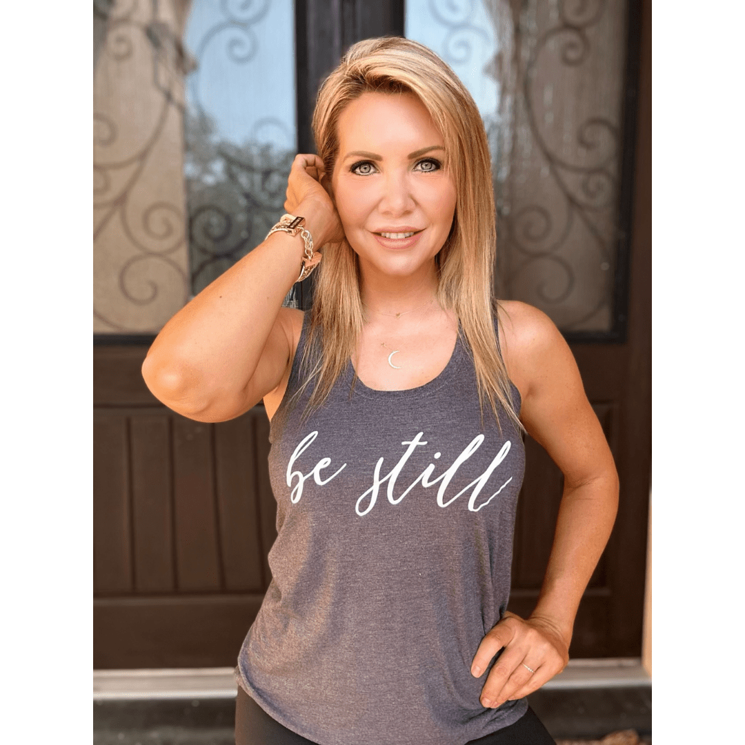 Be Still Racerback Tank