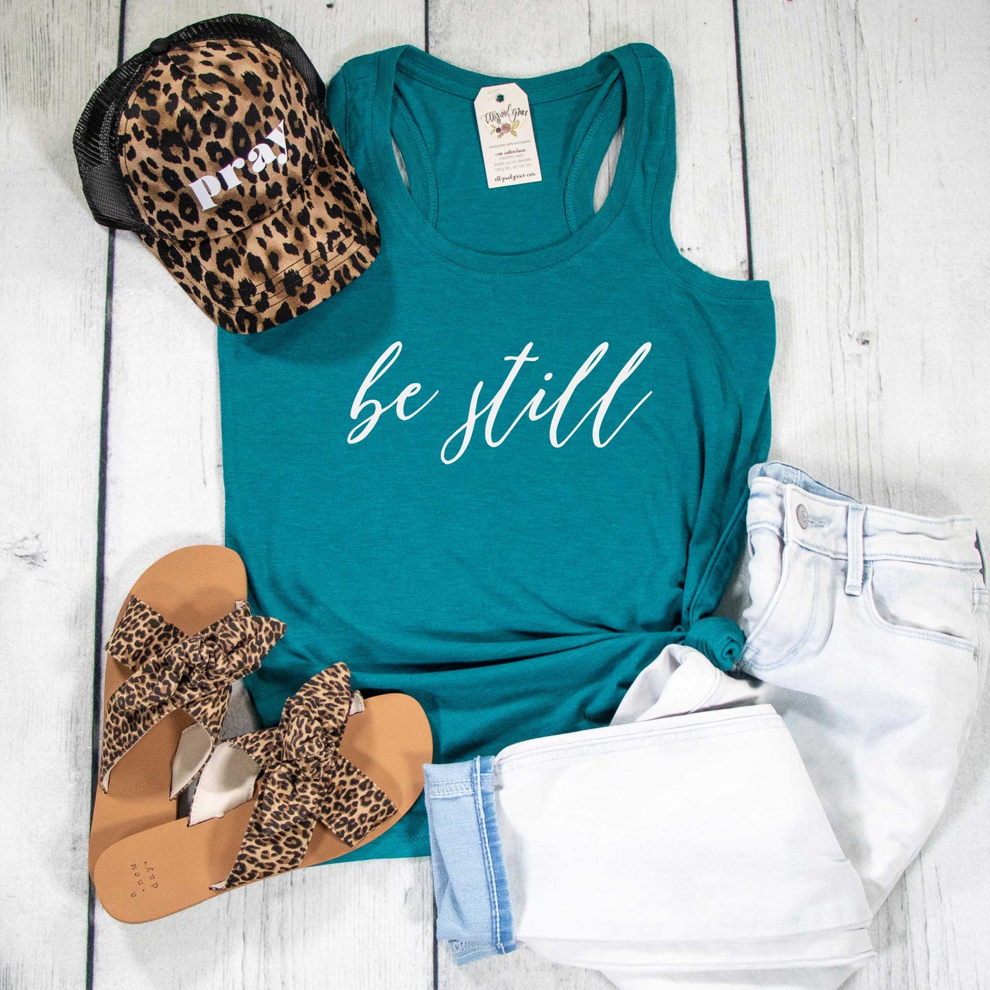 Be Still Racerback Tank