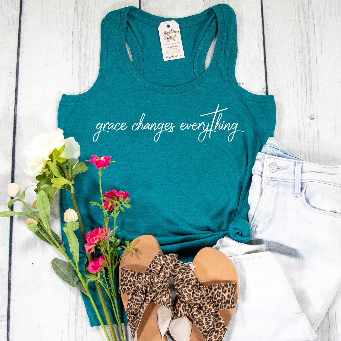 Grace Changes Everything Racerback Tank