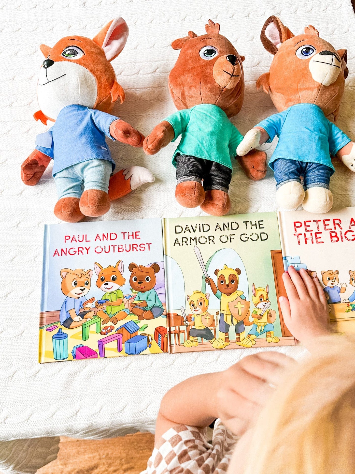 "David And The Armor Of God" Book + Animal Set