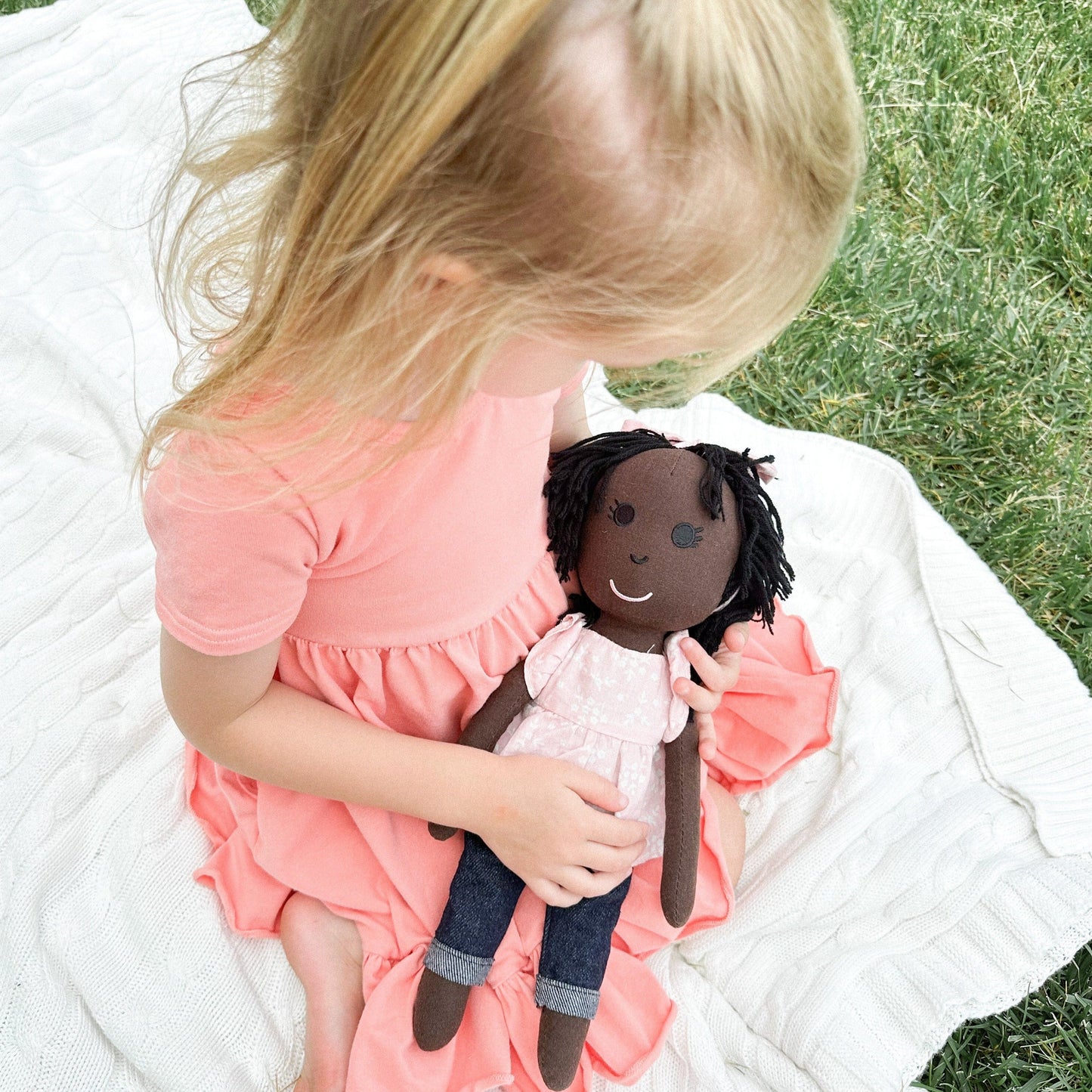 "Faith Learns Forgiveness" Book + Linen Doll Set