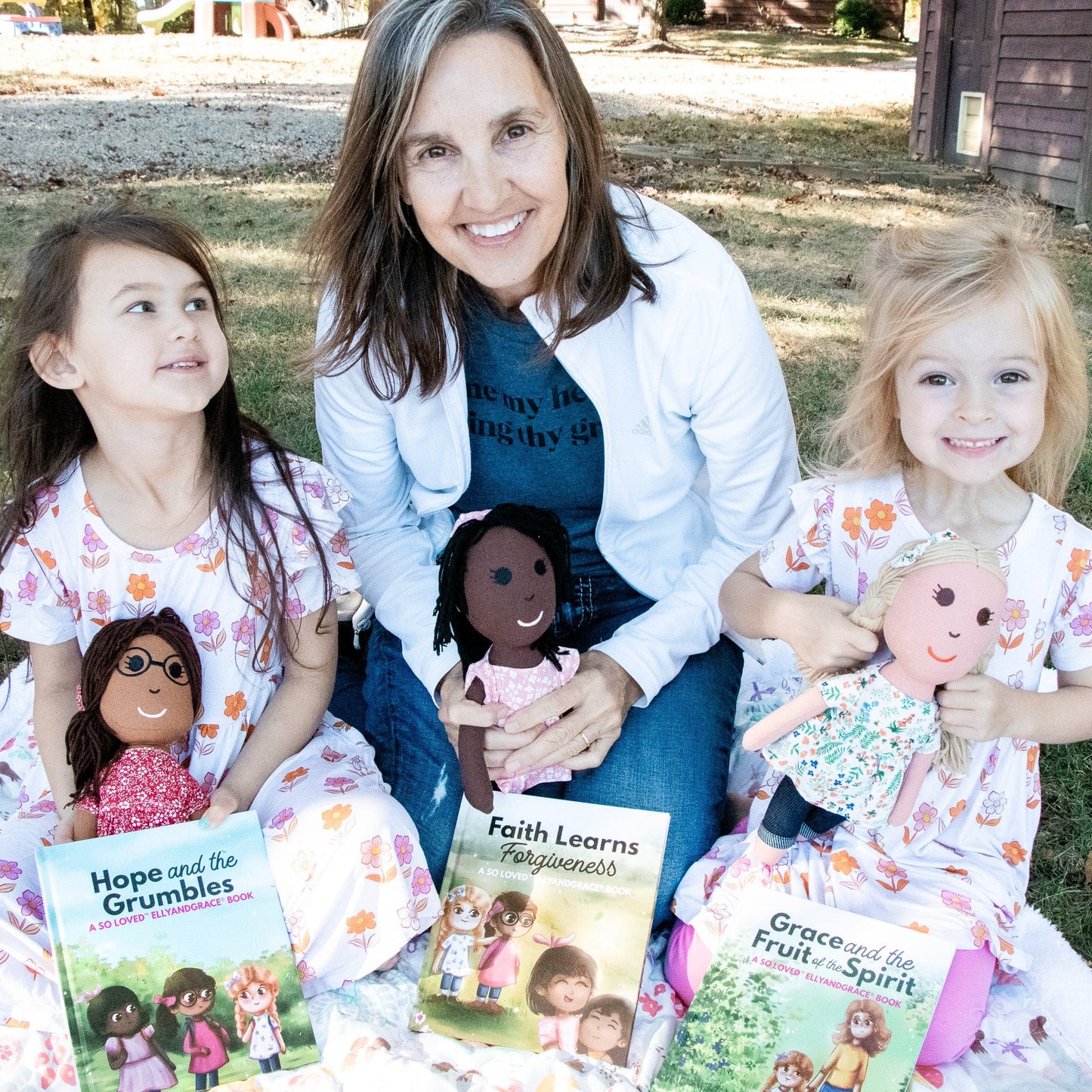 "Faith Learns Forgiveness" Book + Linen Doll Set