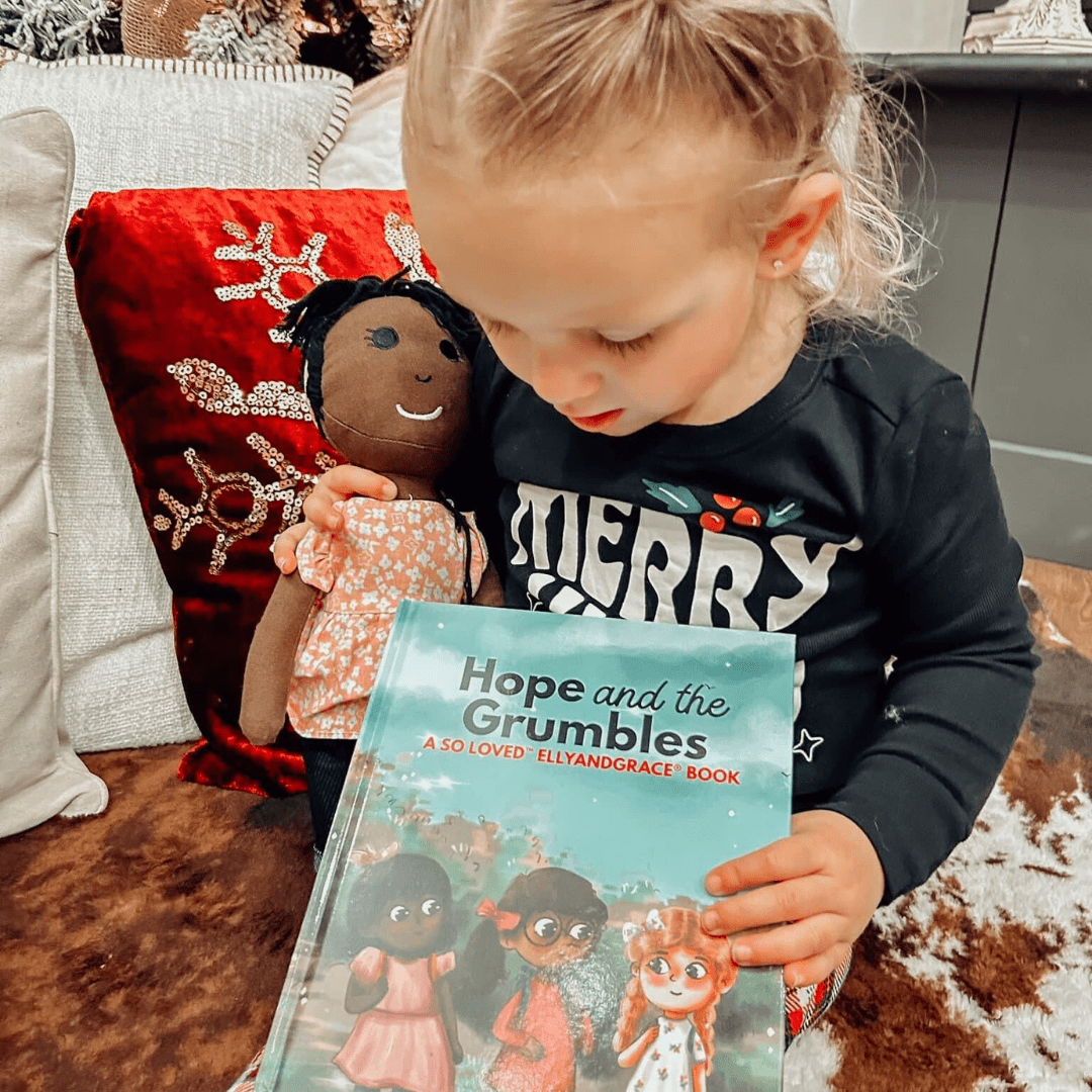 "Faith Learns Forgiveness" Book + Linen Doll Set