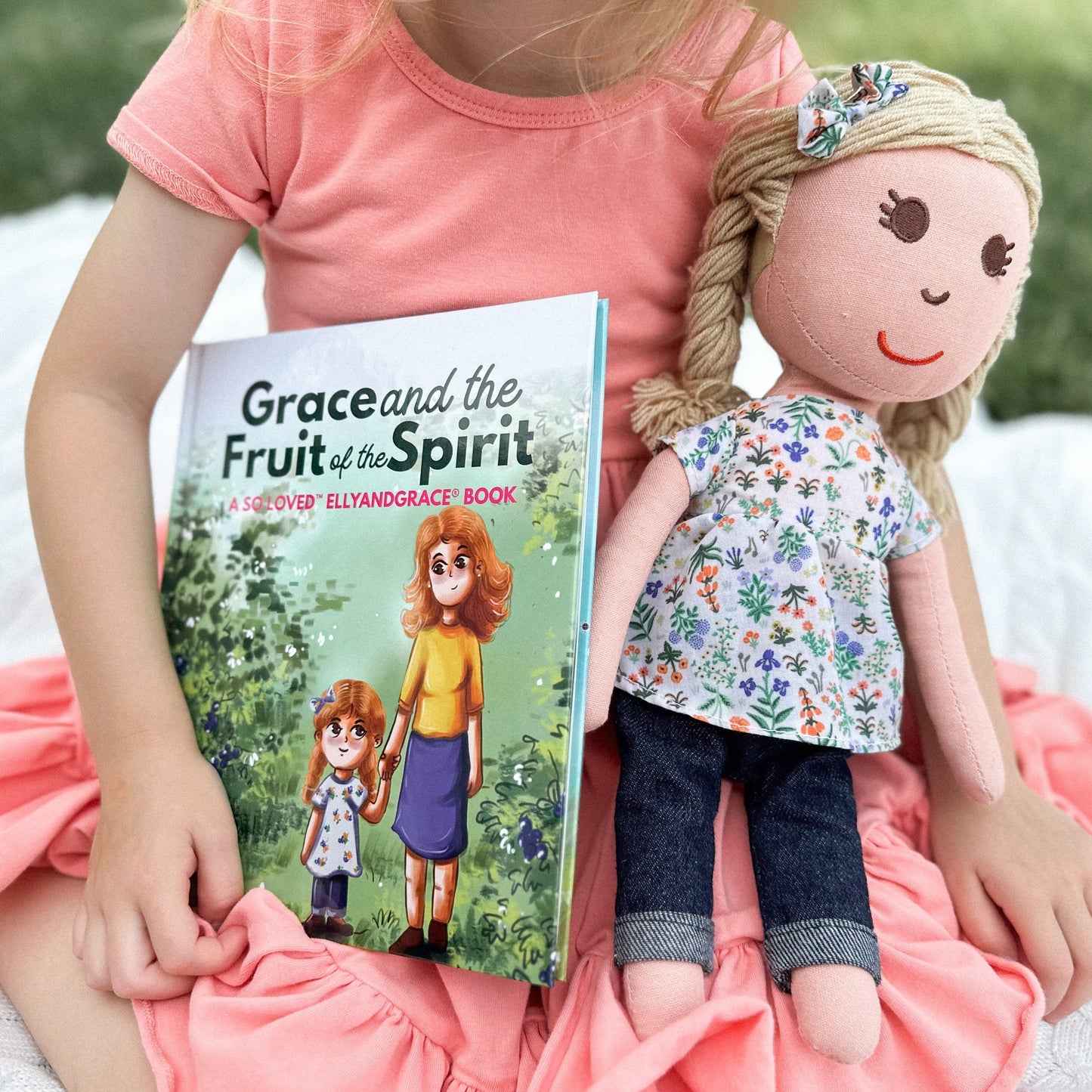 "Grace & the Fruit of the Spirit" Book + Linen Doll Set