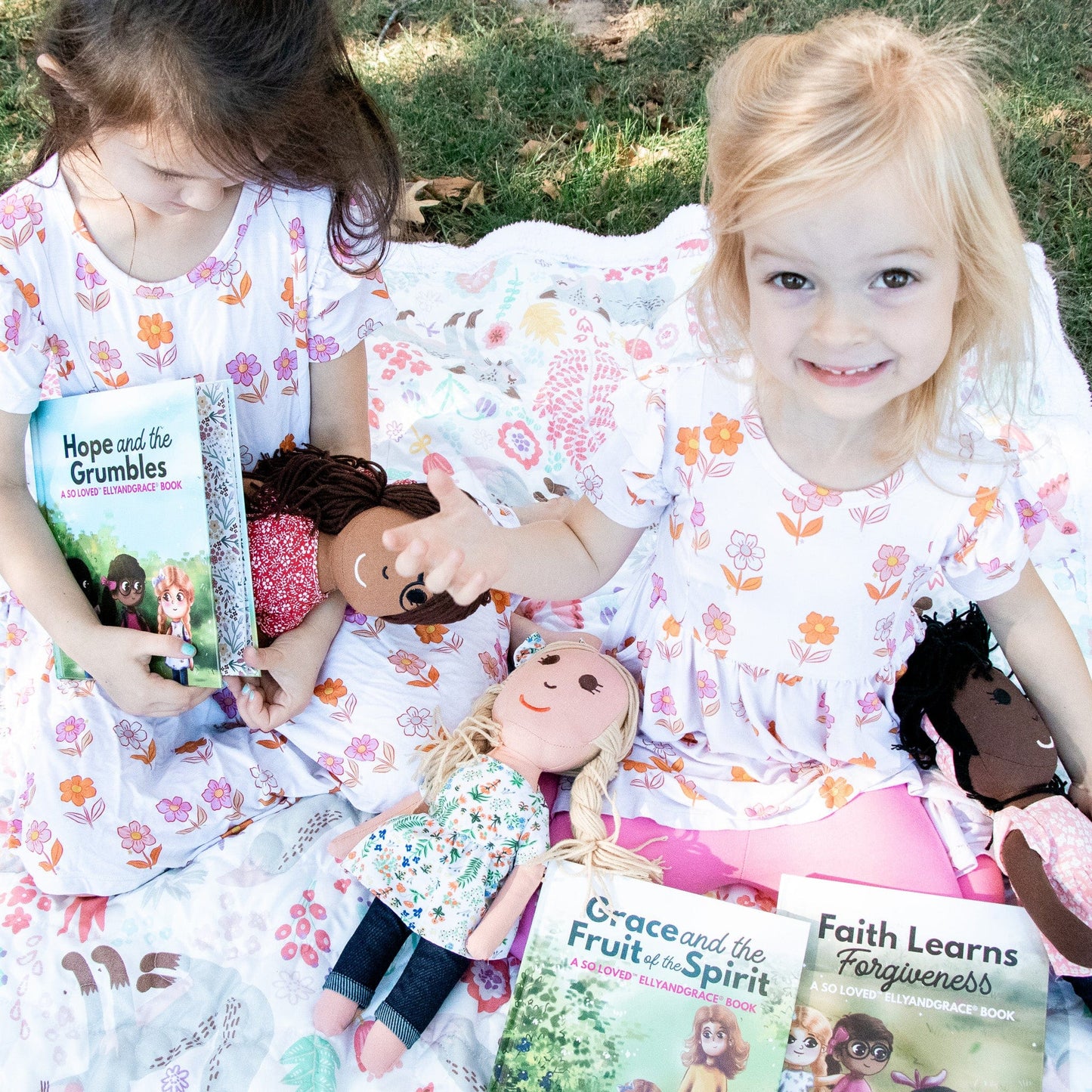 "Grace & the Fruit of the Spirit" Book + Linen Doll Set