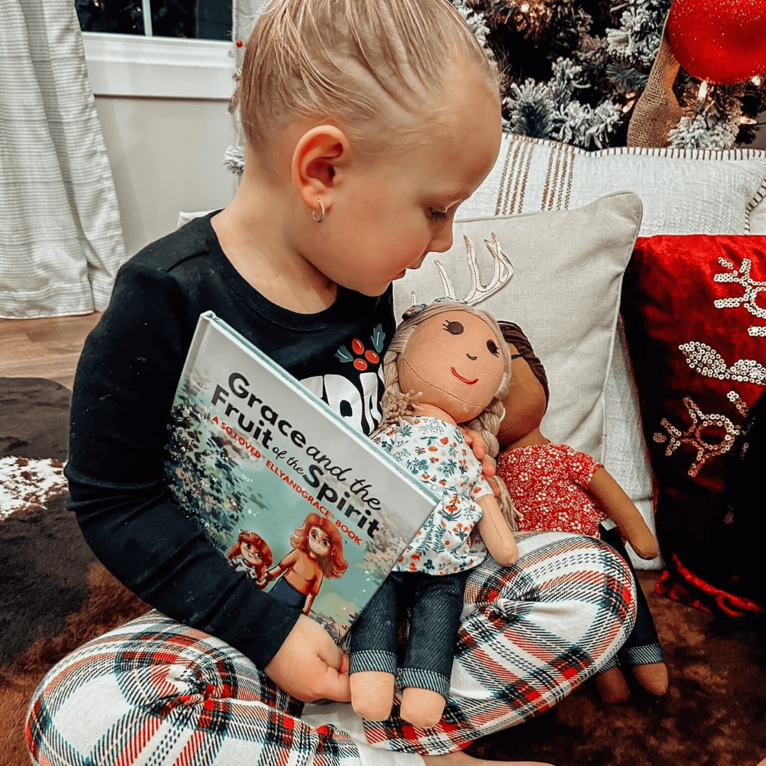 "Grace & the Fruit of the Spirit" Book + Linen Doll Set