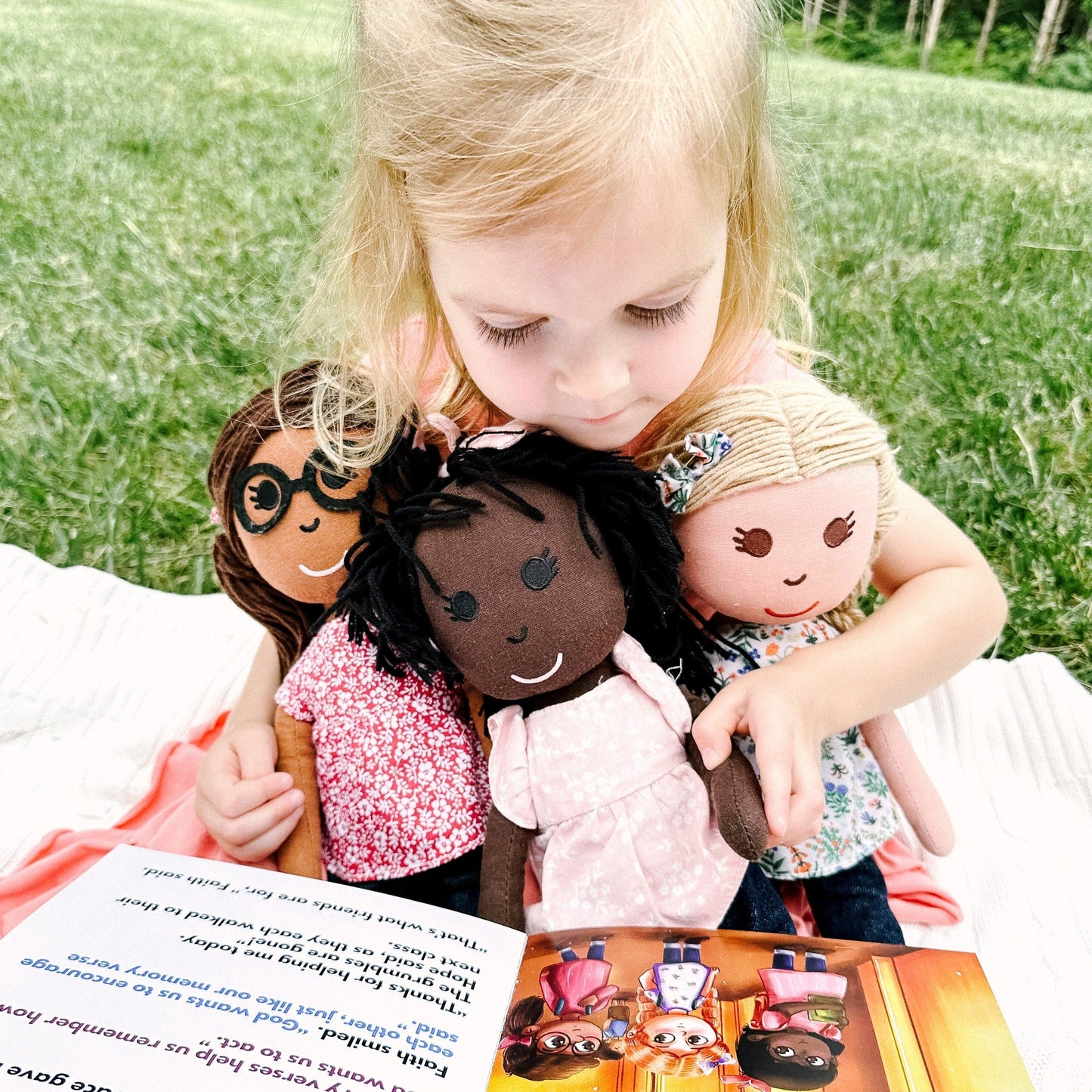 "Hope & the Grumbles" Book + Linen Doll Set