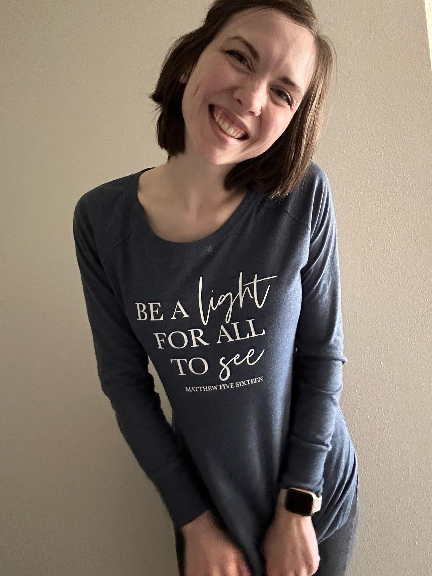Be a Light for All to See Tunic Tee
